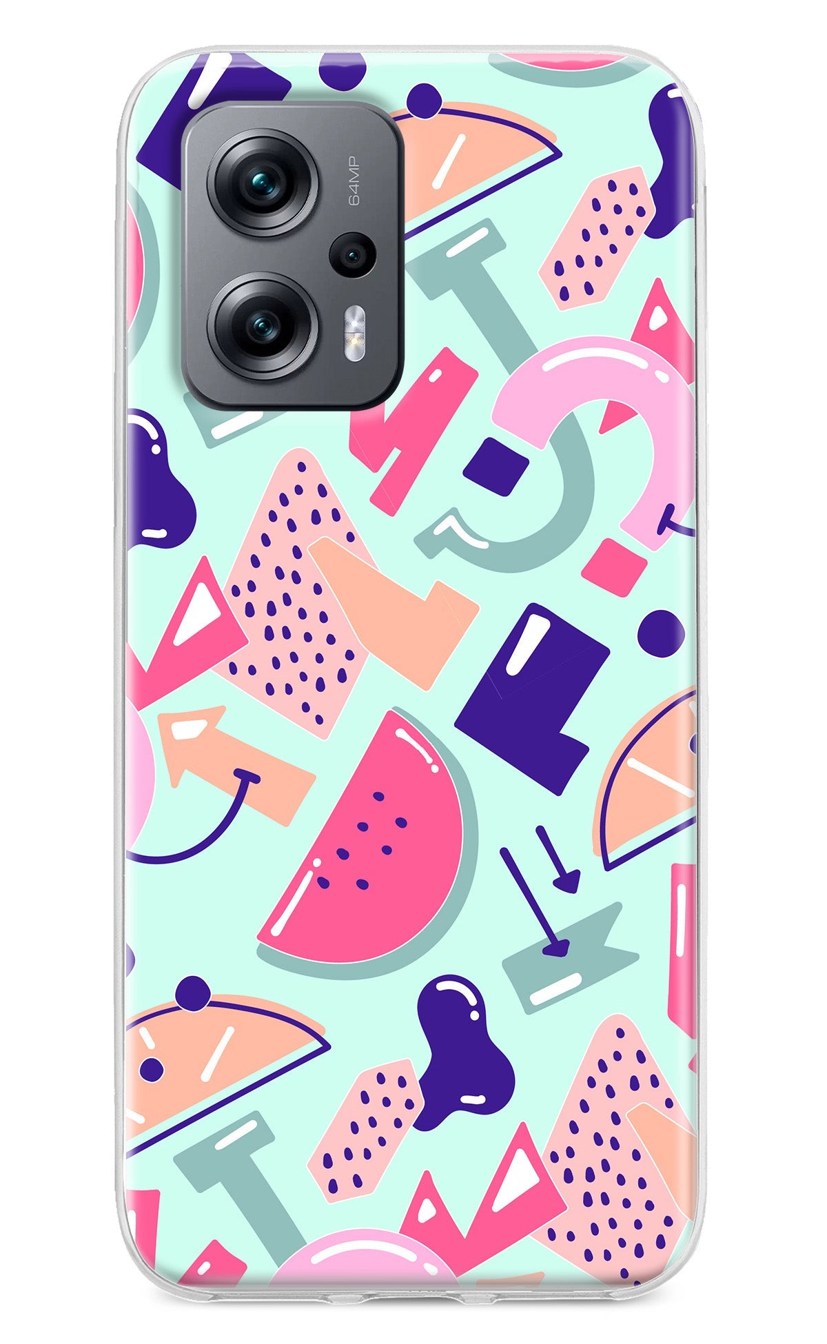 Doodle Pattern Redmi K50i Back Cover