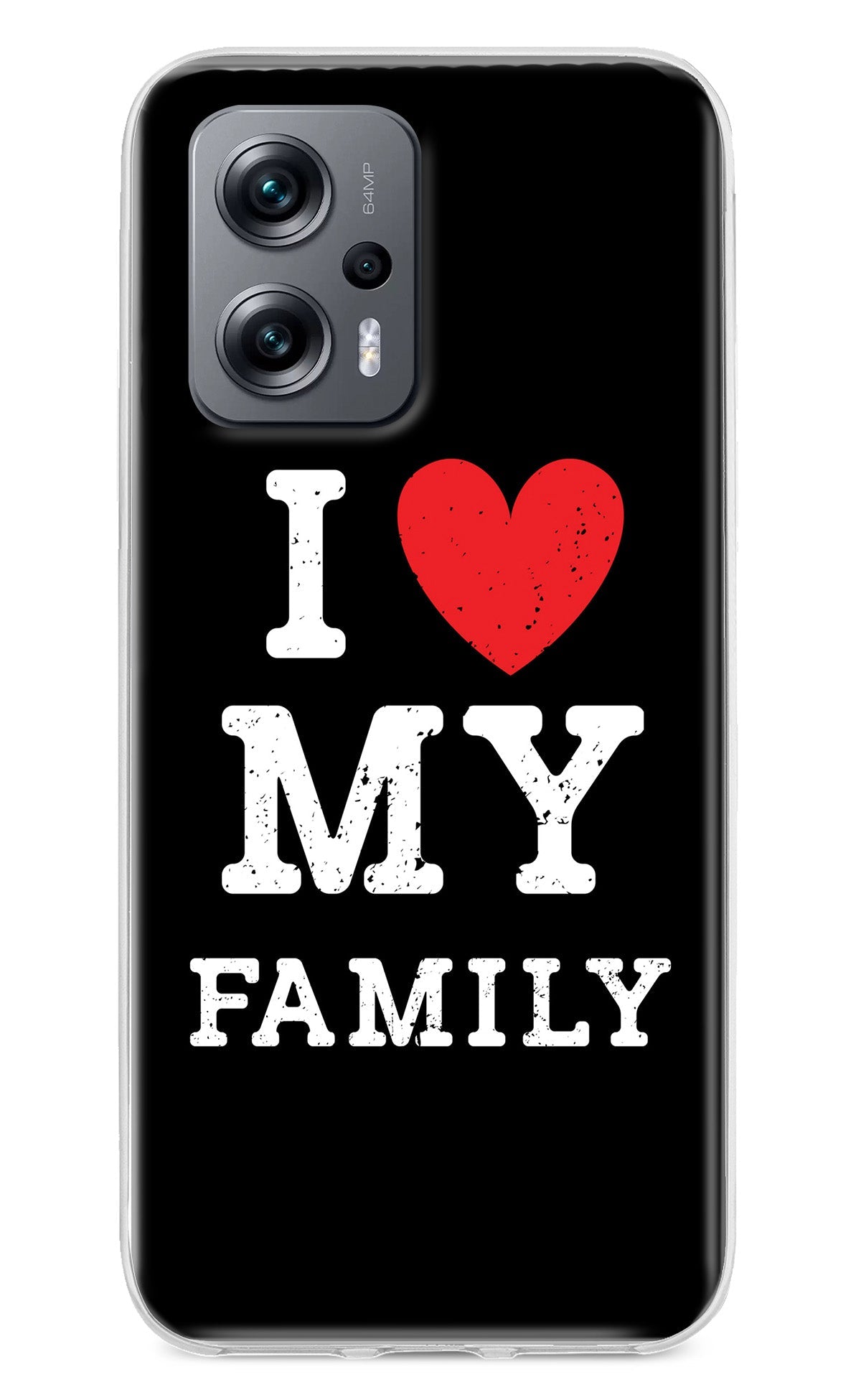 I Love My Family Redmi K50i Back Cover