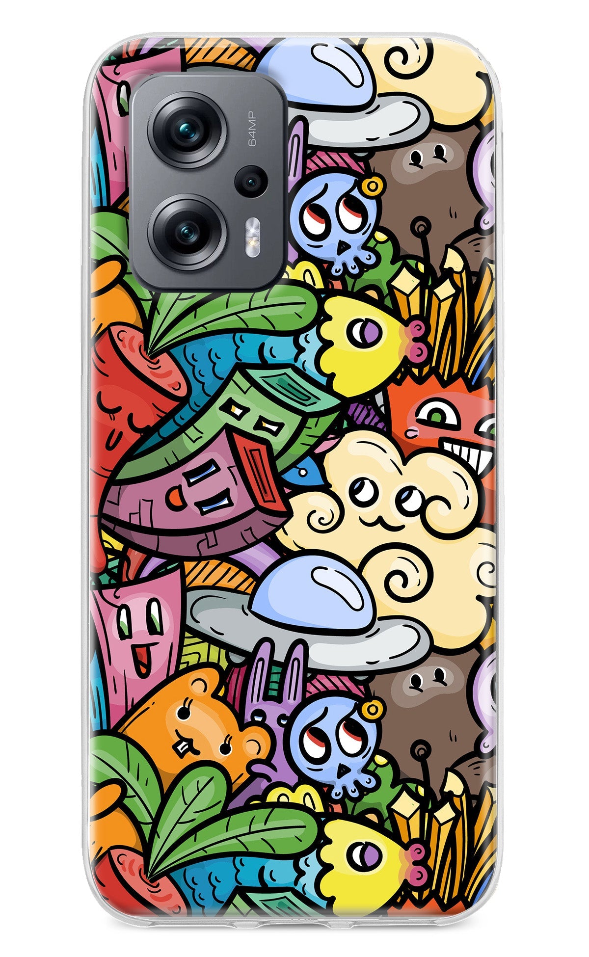 Veggie Doodle Redmi K50i Back Cover