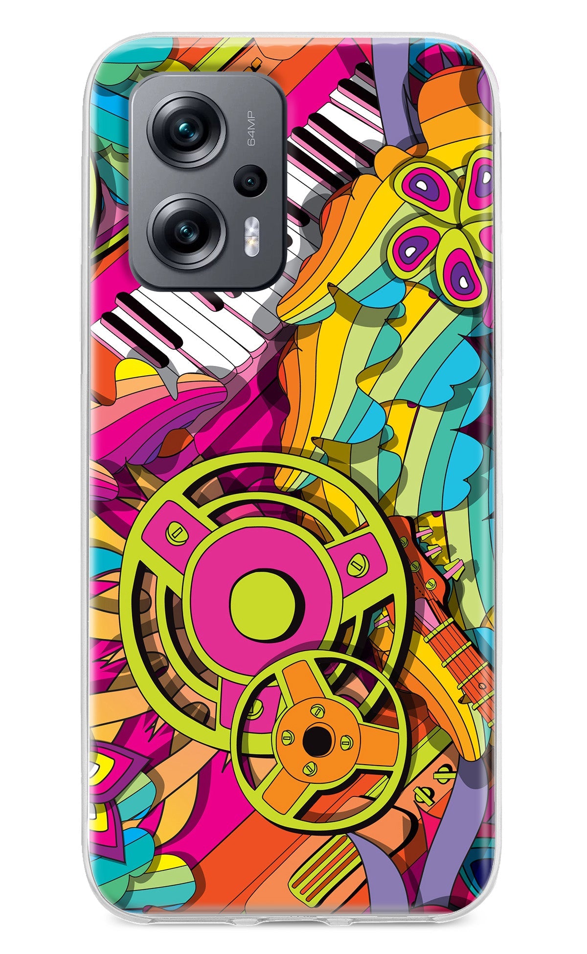 Music Doodle Redmi K50i Back Cover