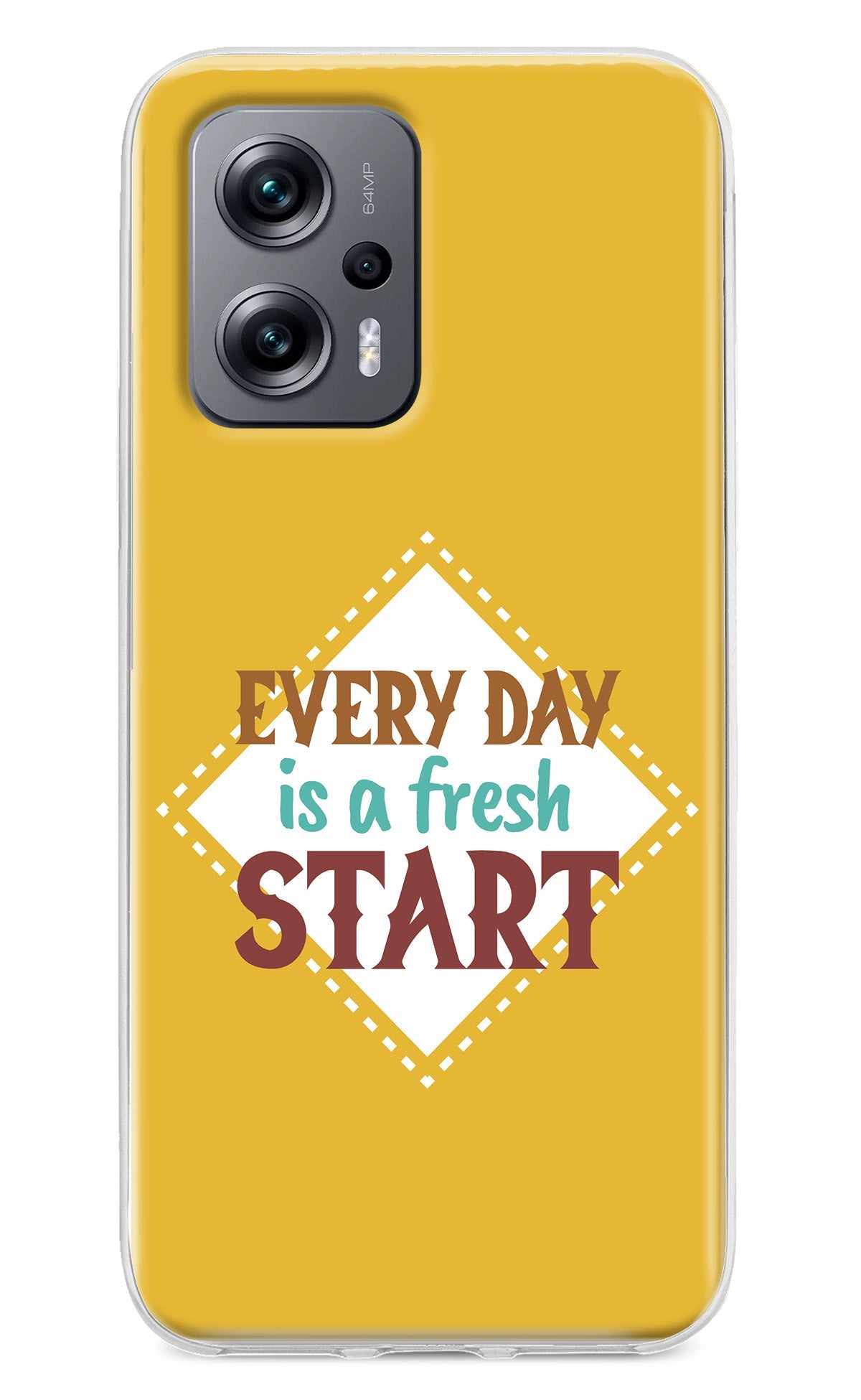 Every day is a Fresh Start Redmi K50i Back Cover