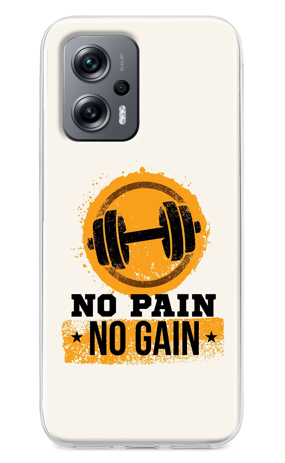 No Pain No Gain Redmi K50i Back Cover