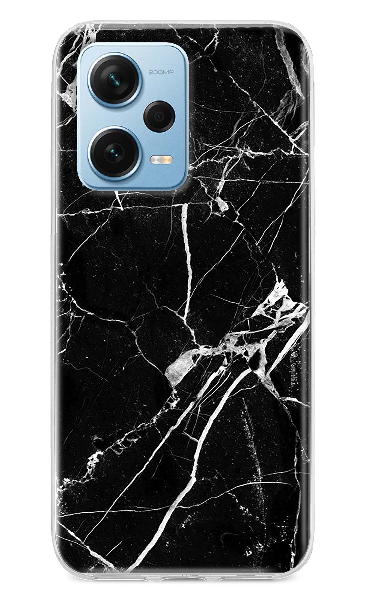 Black Marble Pattern Redmi Note 12 Pro+ 5G Back Cover