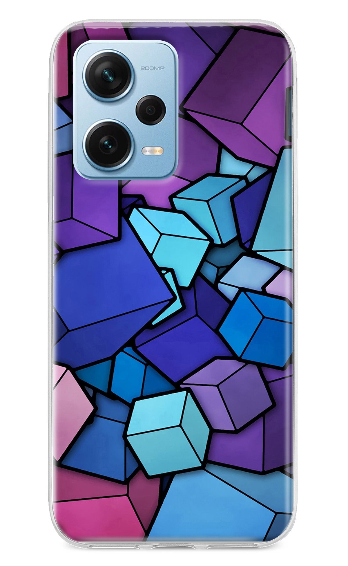 Cubic Abstract Redmi Note 12 Pro+ 5G Back Cover