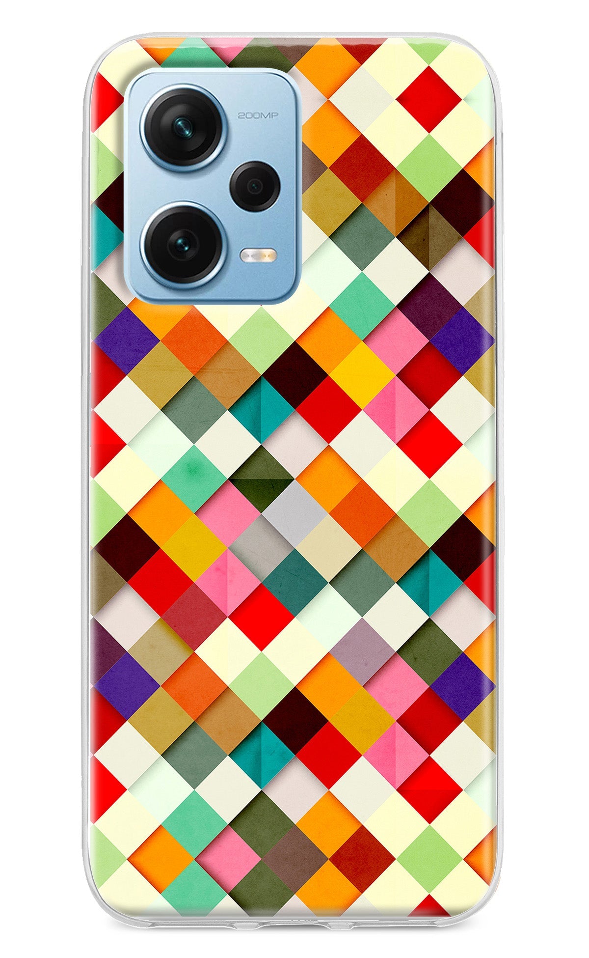 Geometric Abstract Colorful Redmi Note 12 Pro+ 5G Back Cover