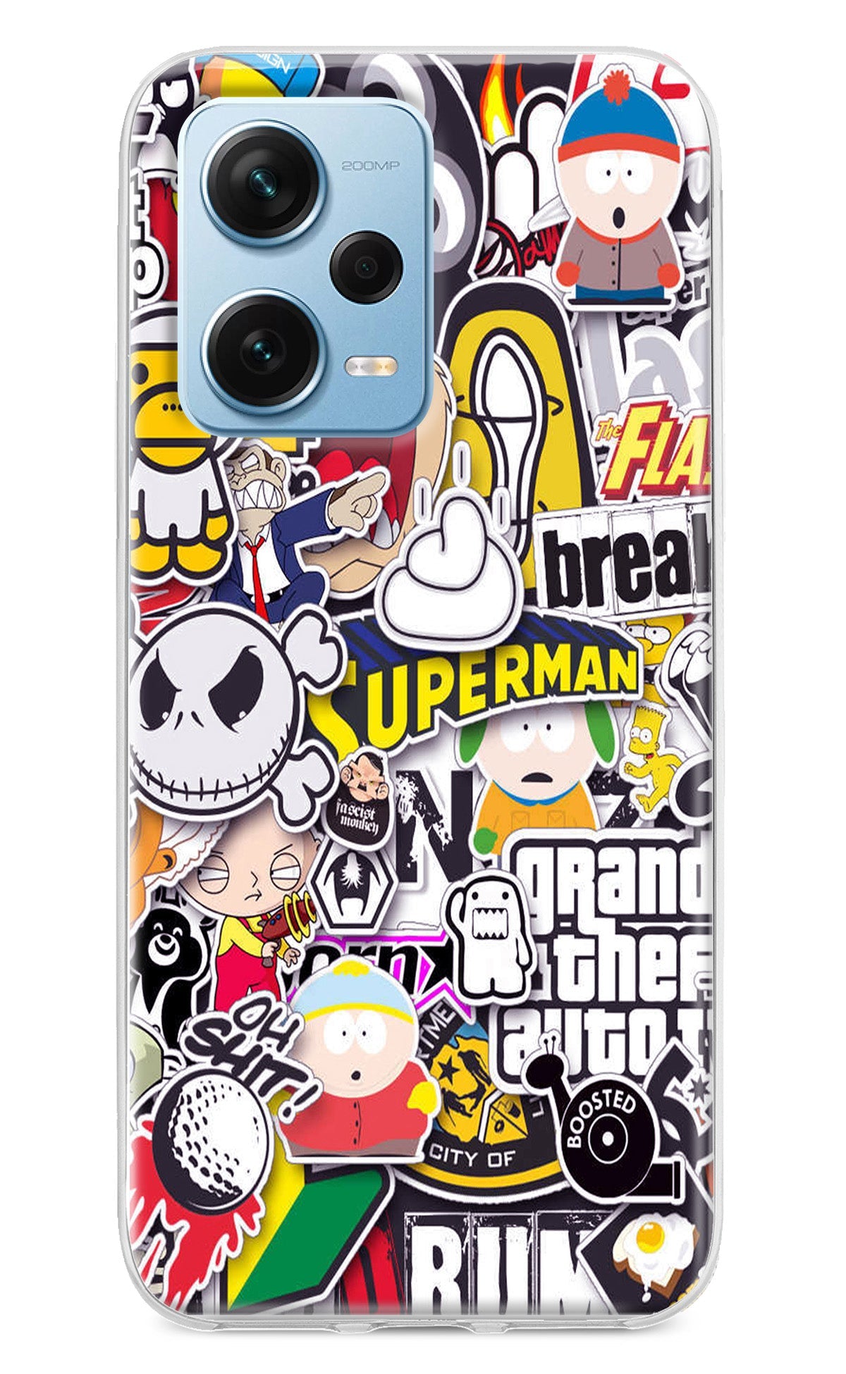 Sticker Bomb Redmi Note 12 Pro+ 5G Back Cover