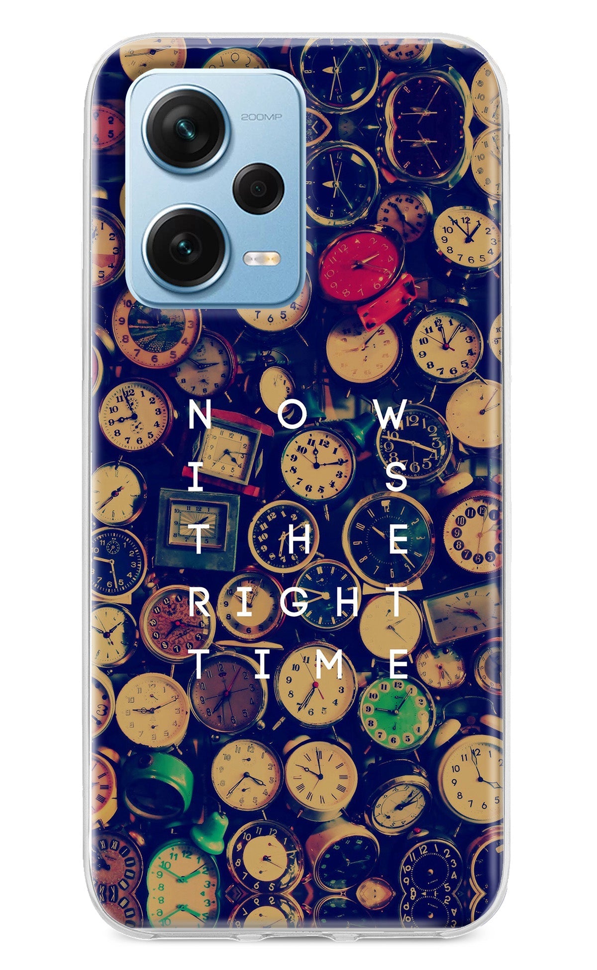 Now is the Right Time Quote Redmi Note 12 Pro+ 5G Back Cover