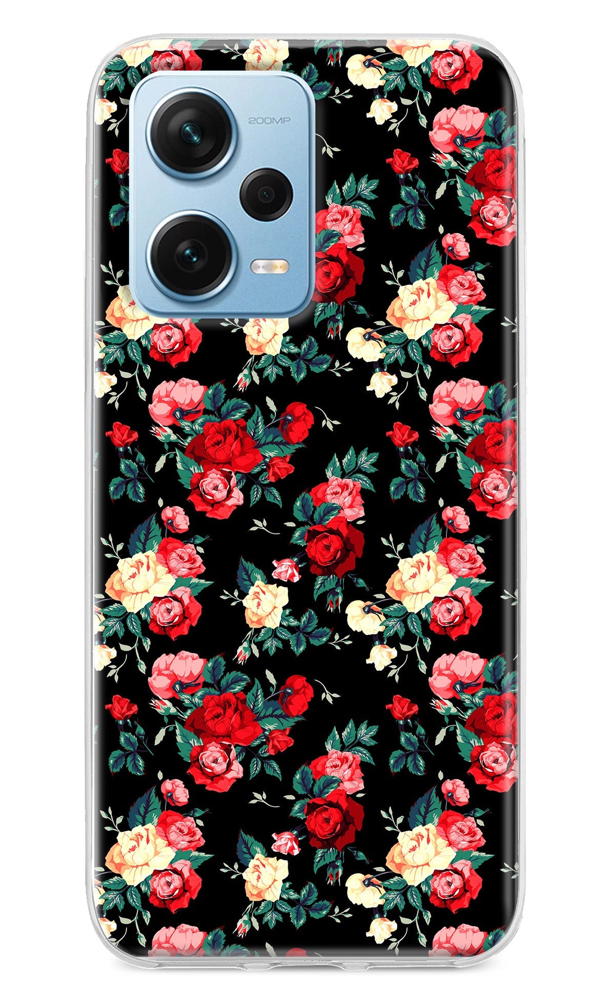 Rose Pattern Redmi Note 12 Pro+ 5G Back Cover