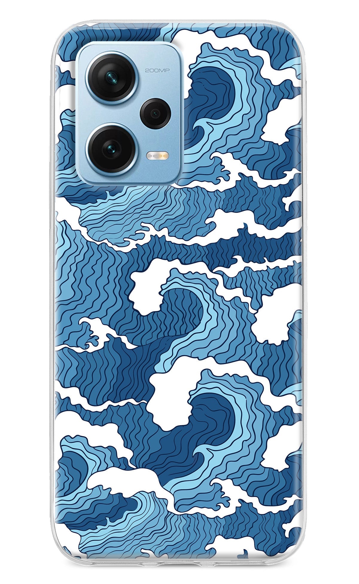 Blue Waves Redmi Note 12 Pro+ 5G Back Cover