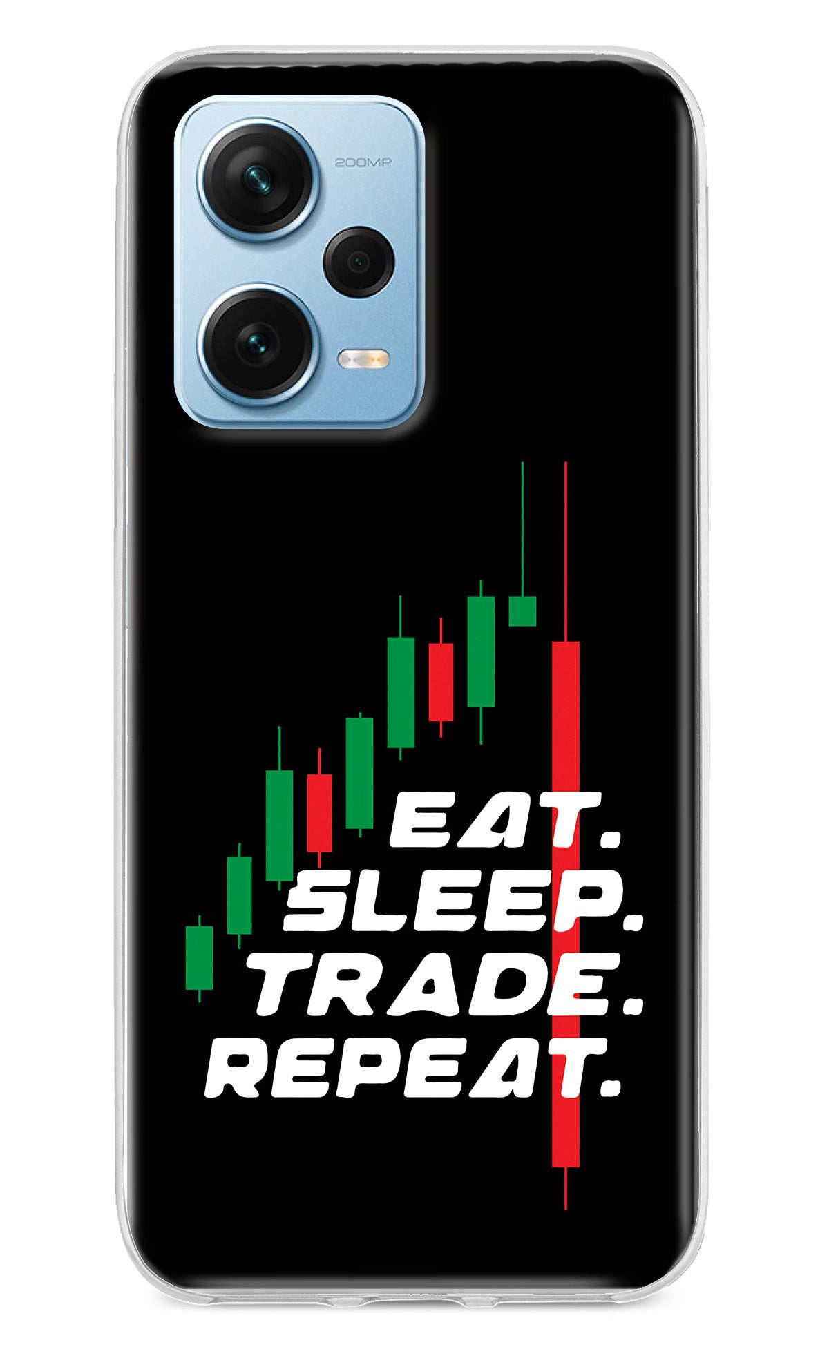 Eat Sleep Trade Repeat Redmi Note 12 Pro+ 5G Back Cover