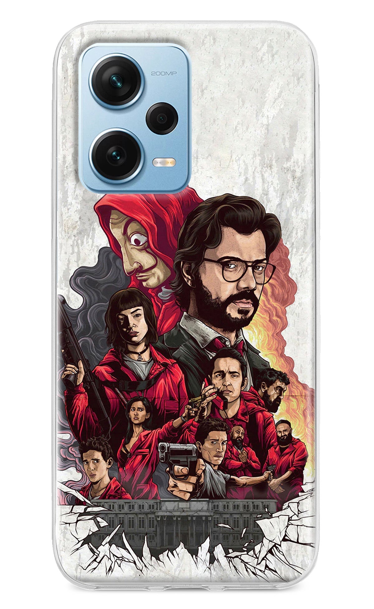 Money Heist Artwork Redmi Note 12 Pro+ 5G Back Cover