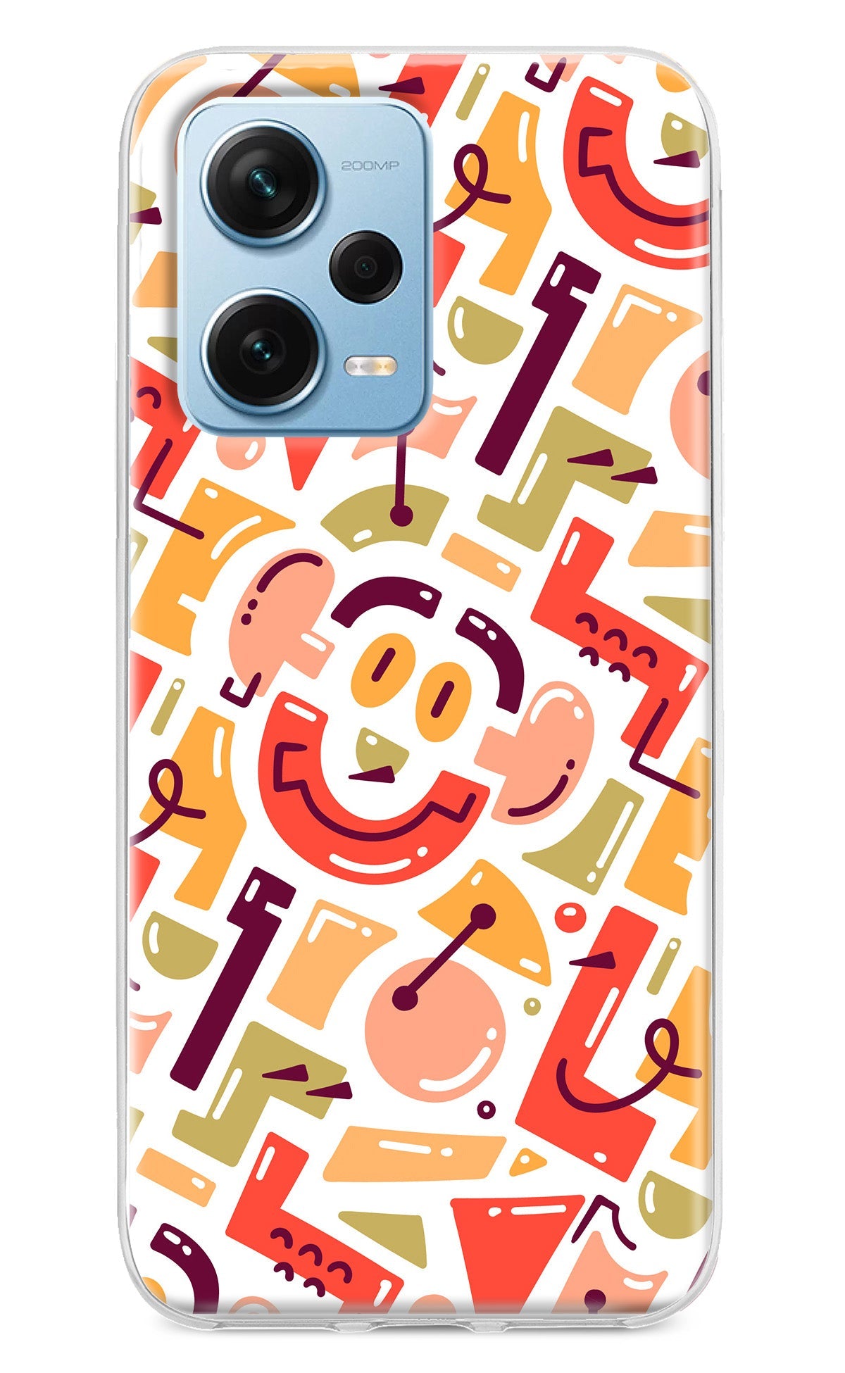 Doodle Pattern Redmi Note 12 Pro+ 5G Back Cover