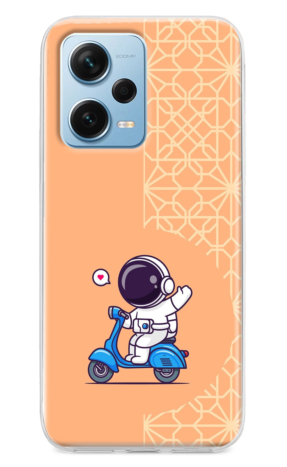 Cute Astronaut Riding Redmi Note 12 Pro+ 5G Back Cover