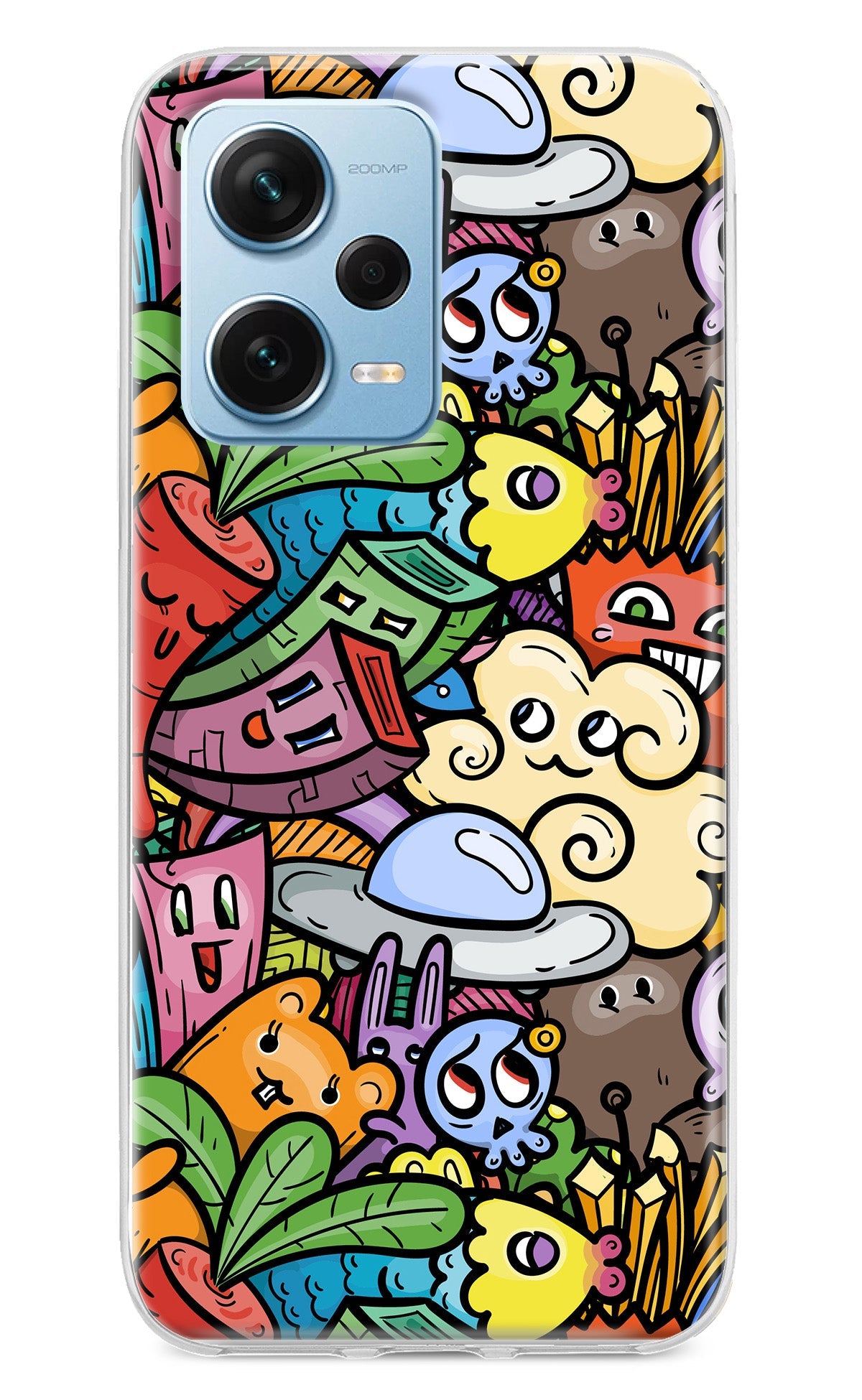 Veggie Doodle Redmi Note 12 Pro+ 5G Back Cover