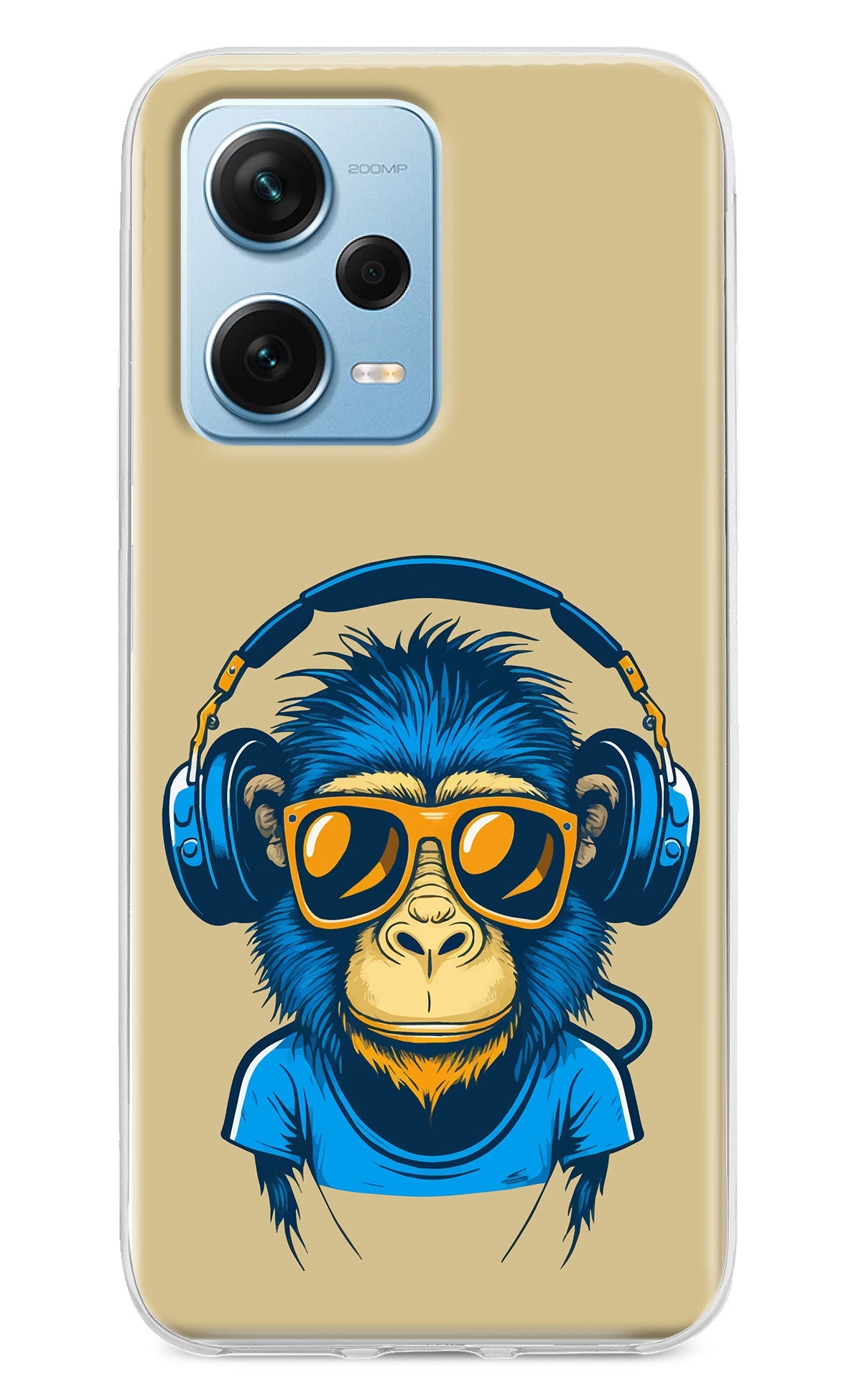 Monkey Headphone Redmi Note 12 Pro+ 5G Back Cover