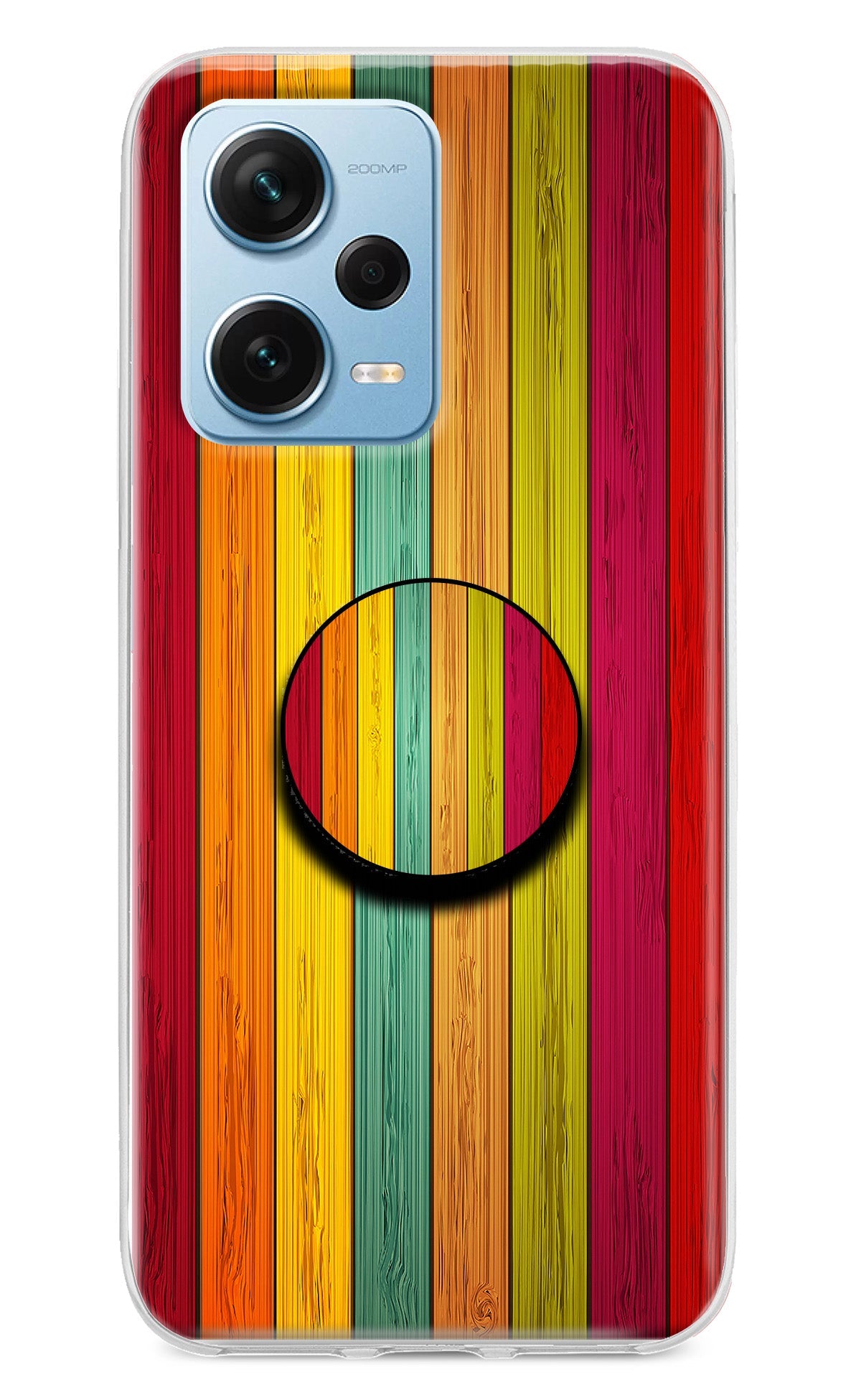 Multicolor Wooden Redmi Note 12 Pro+ 5G Pop Case