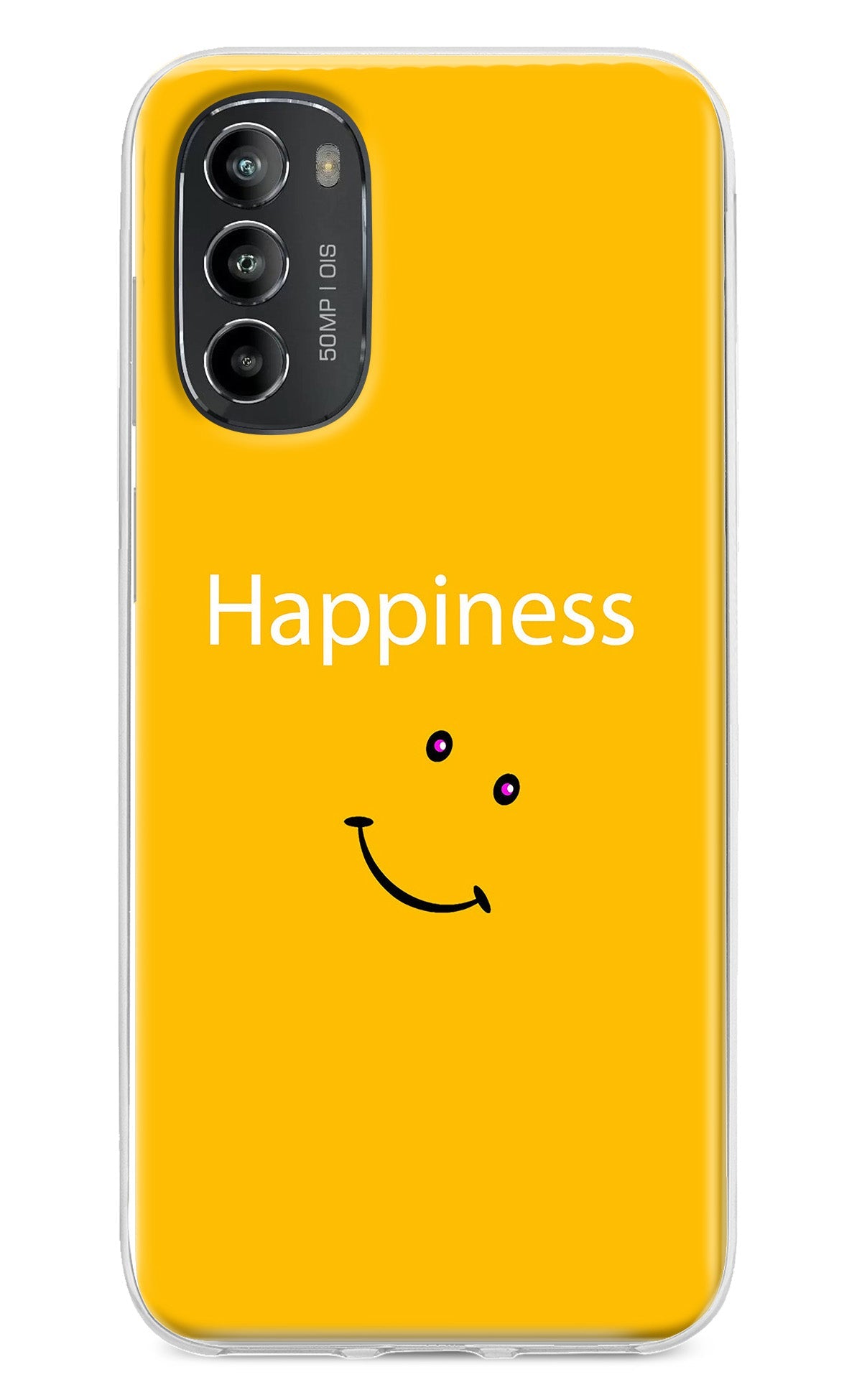 Happiness With Smiley Moto G82 5G Back Cover