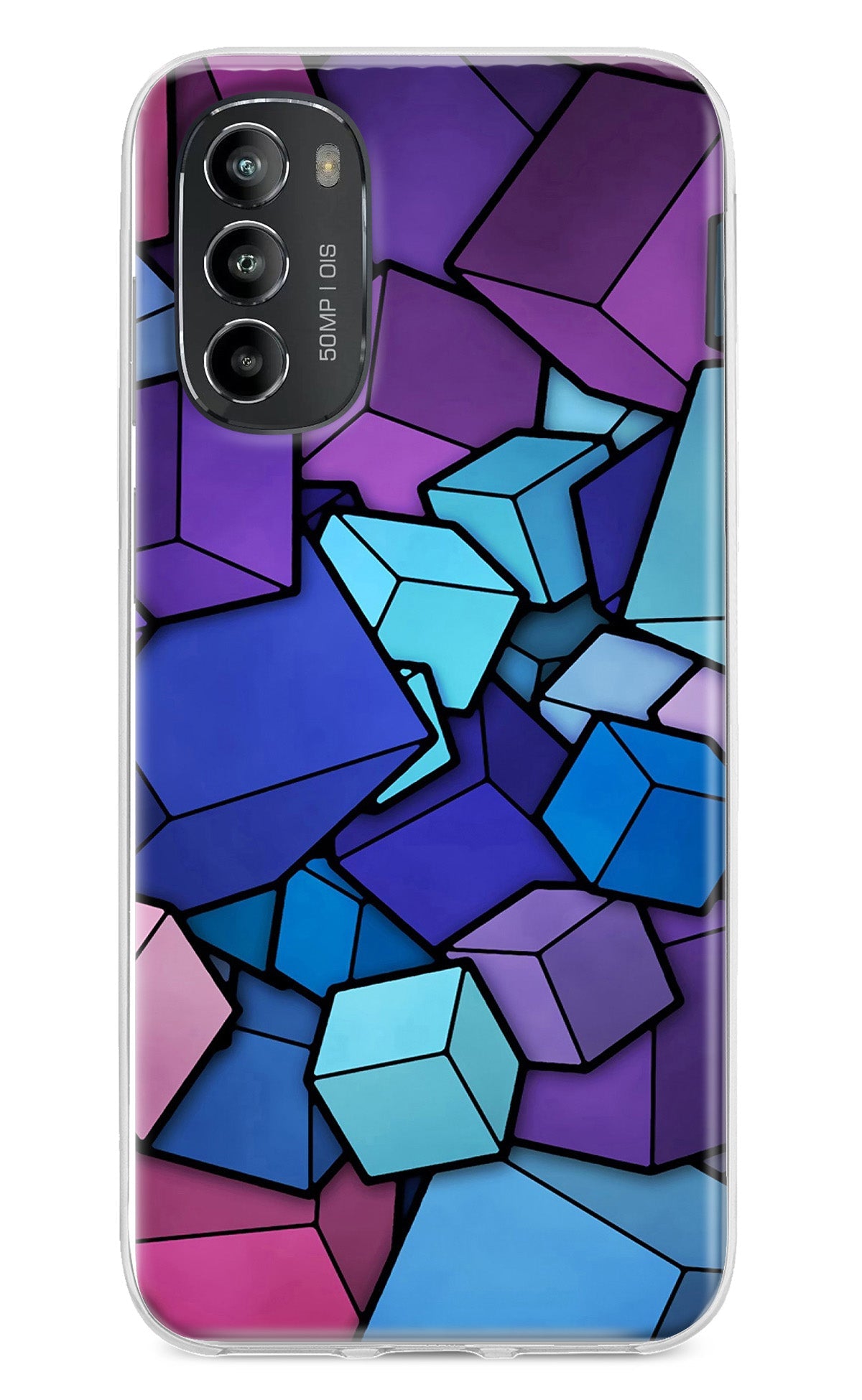 Cubic Abstract Moto G82 5G Back Cover