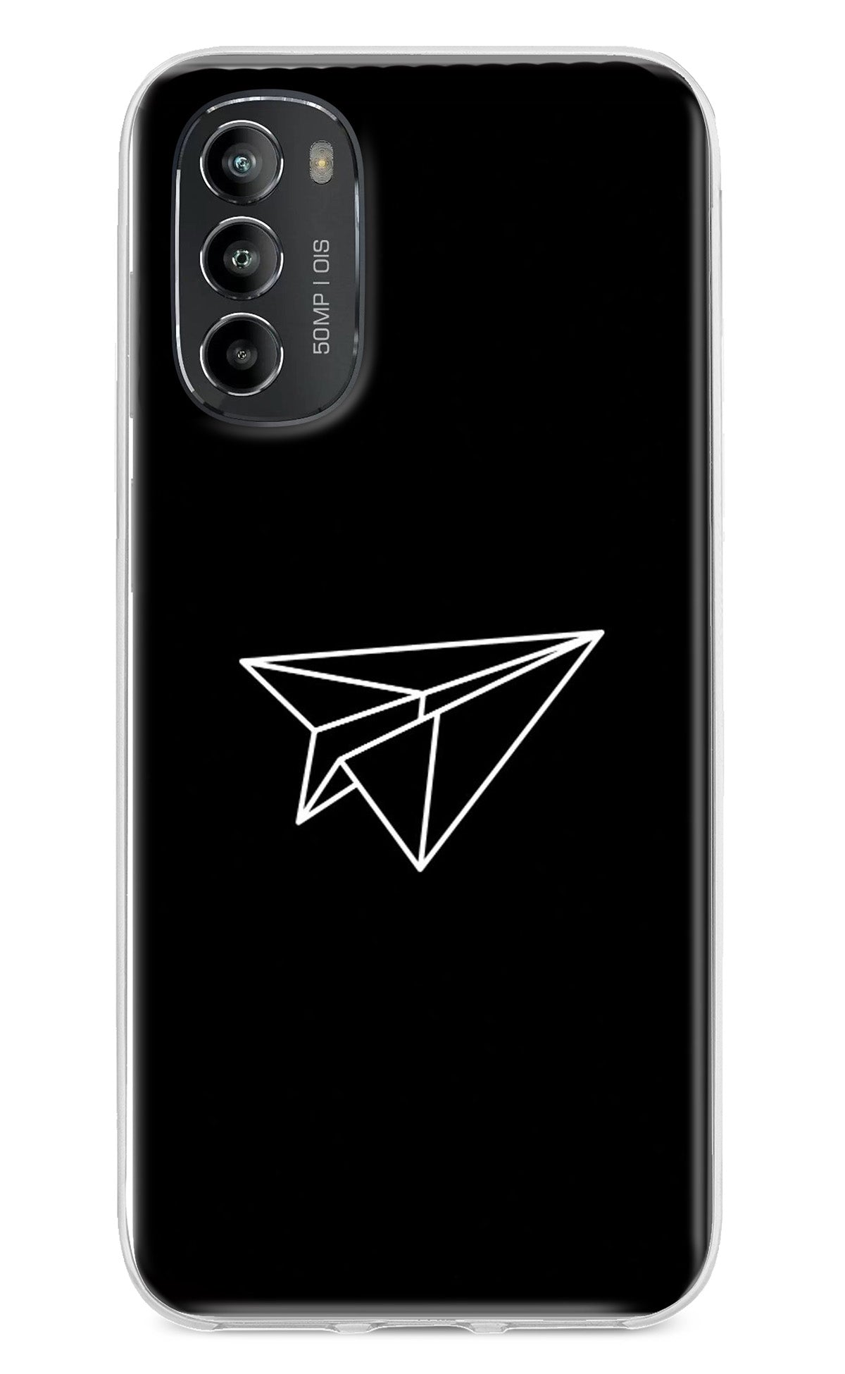 Paper Plane White Moto G82 5G Back Cover