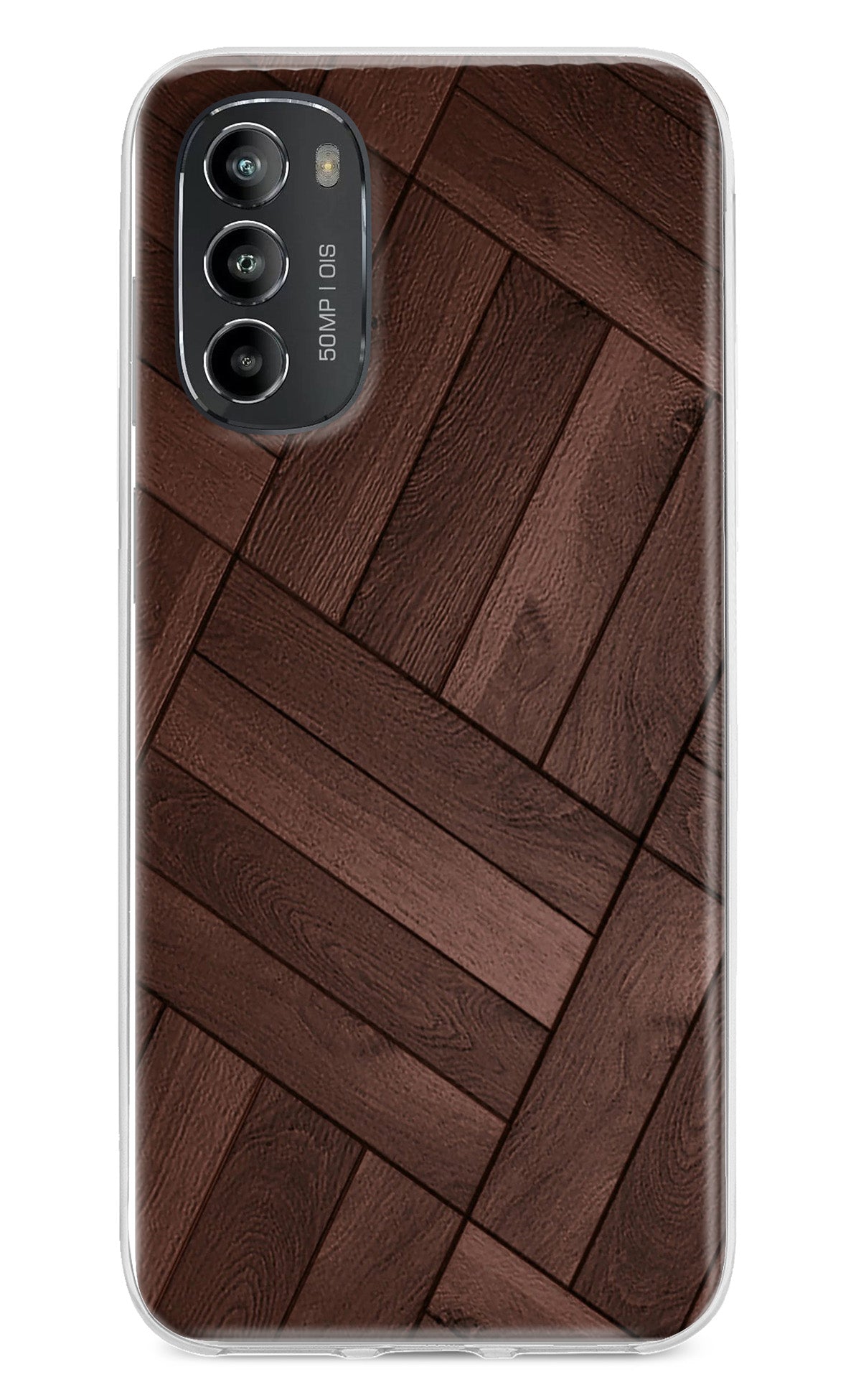 Wooden Texture Design Moto G82 5G Back Cover