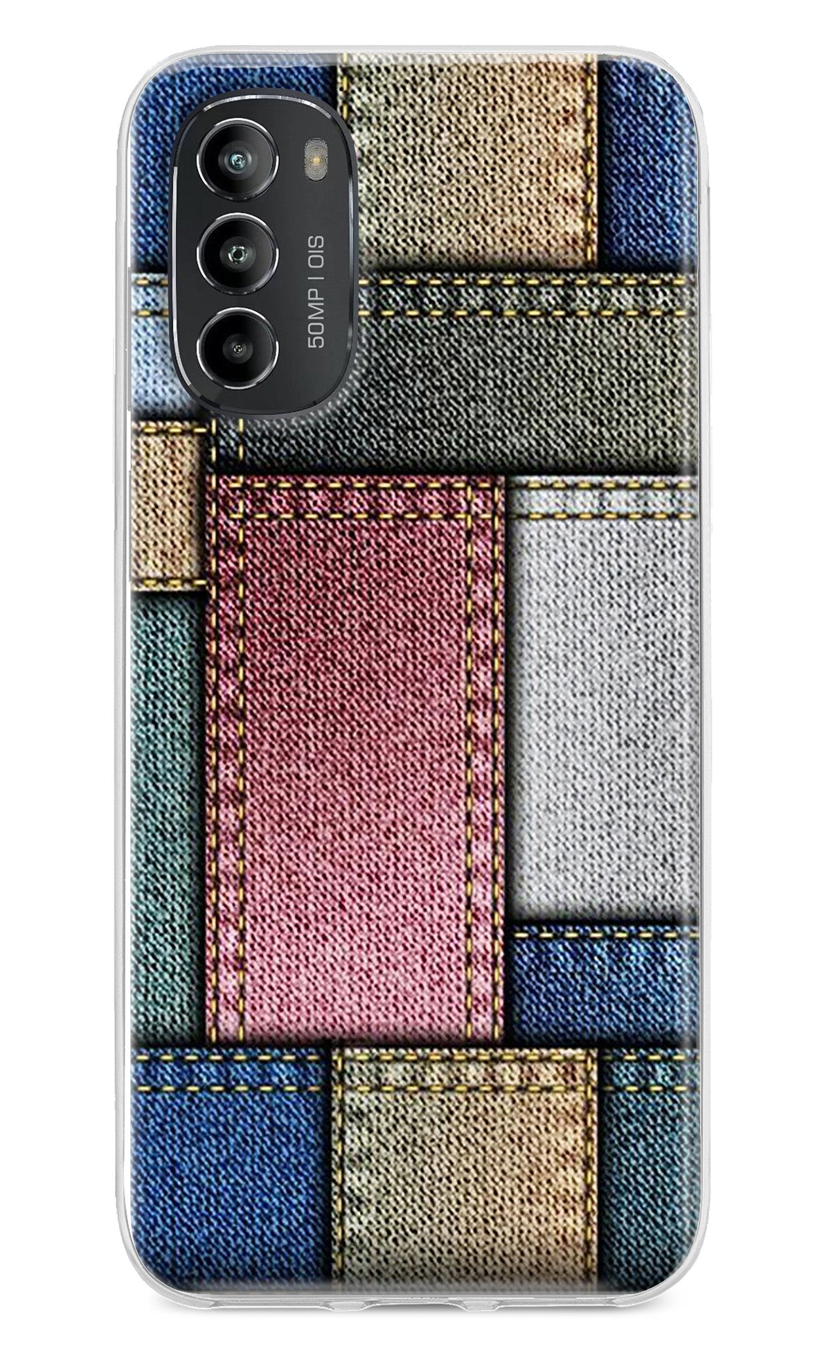 Multicolor Jeans Moto G82 5G Back Cover