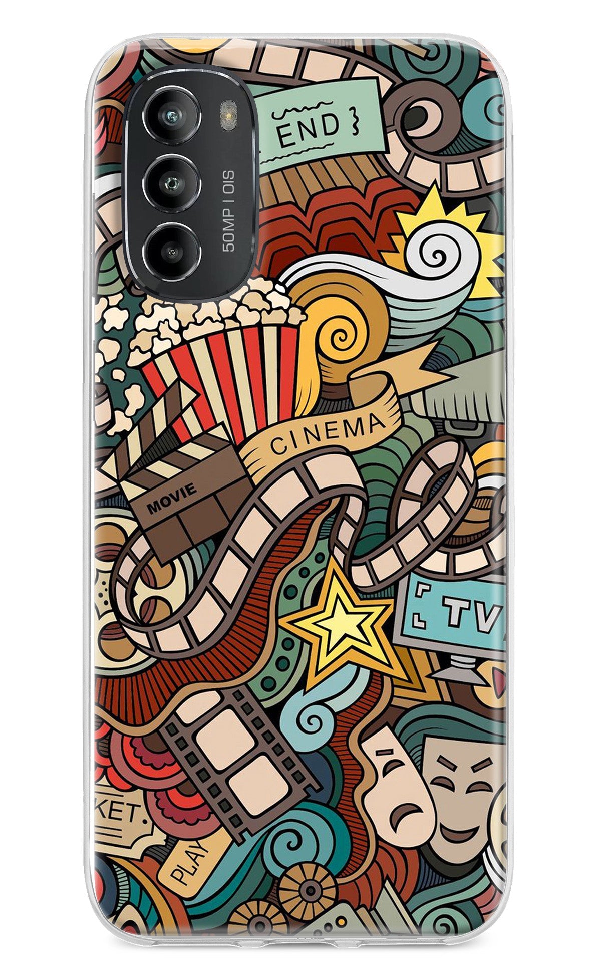 Cinema Abstract Moto G82 5G Back Cover