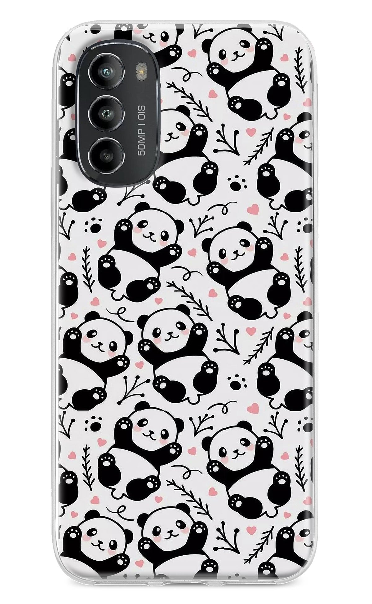 Cute Panda Moto G82 5G Back Cover