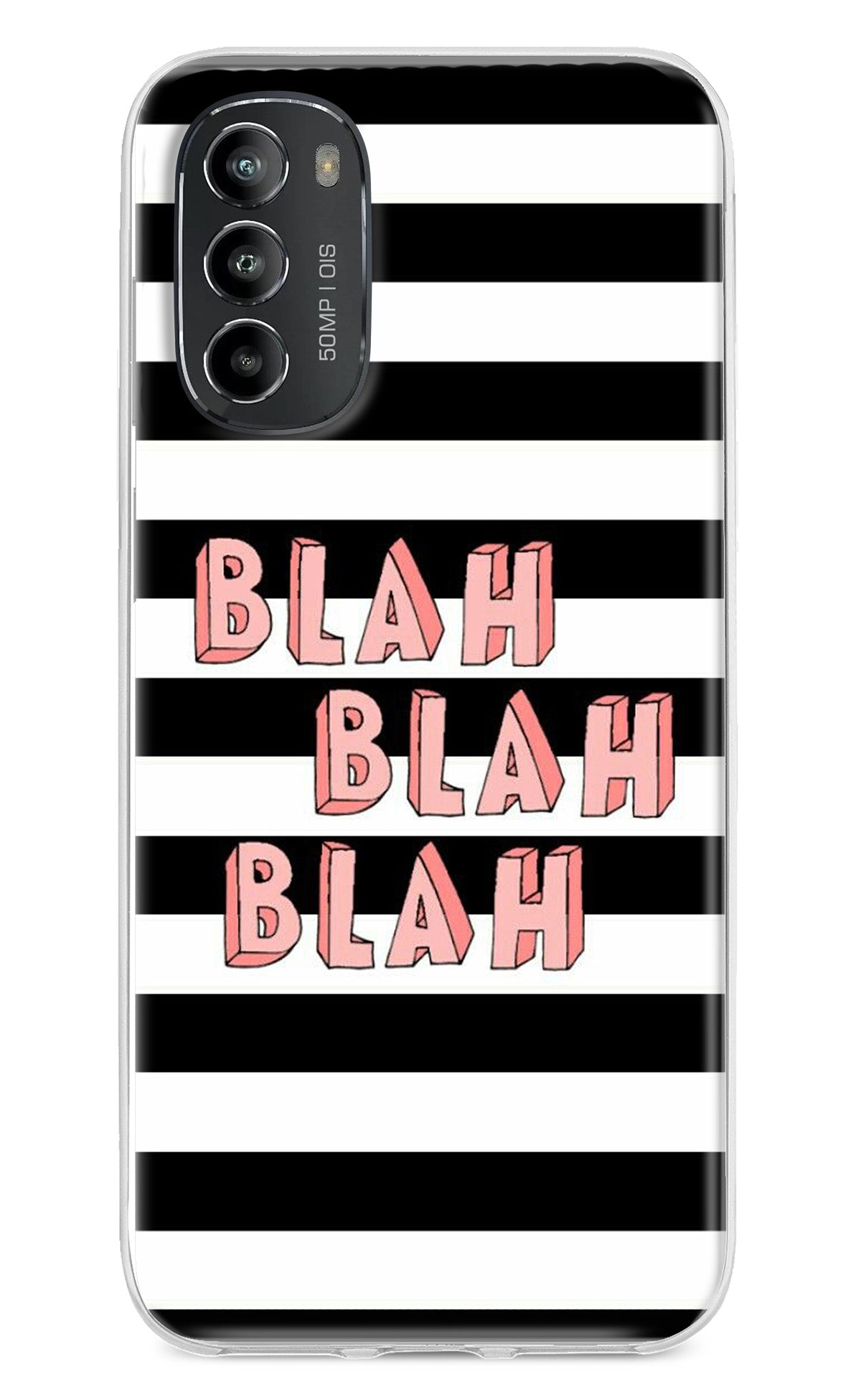 Blah Blah Blah Moto G82 5G Back Cover