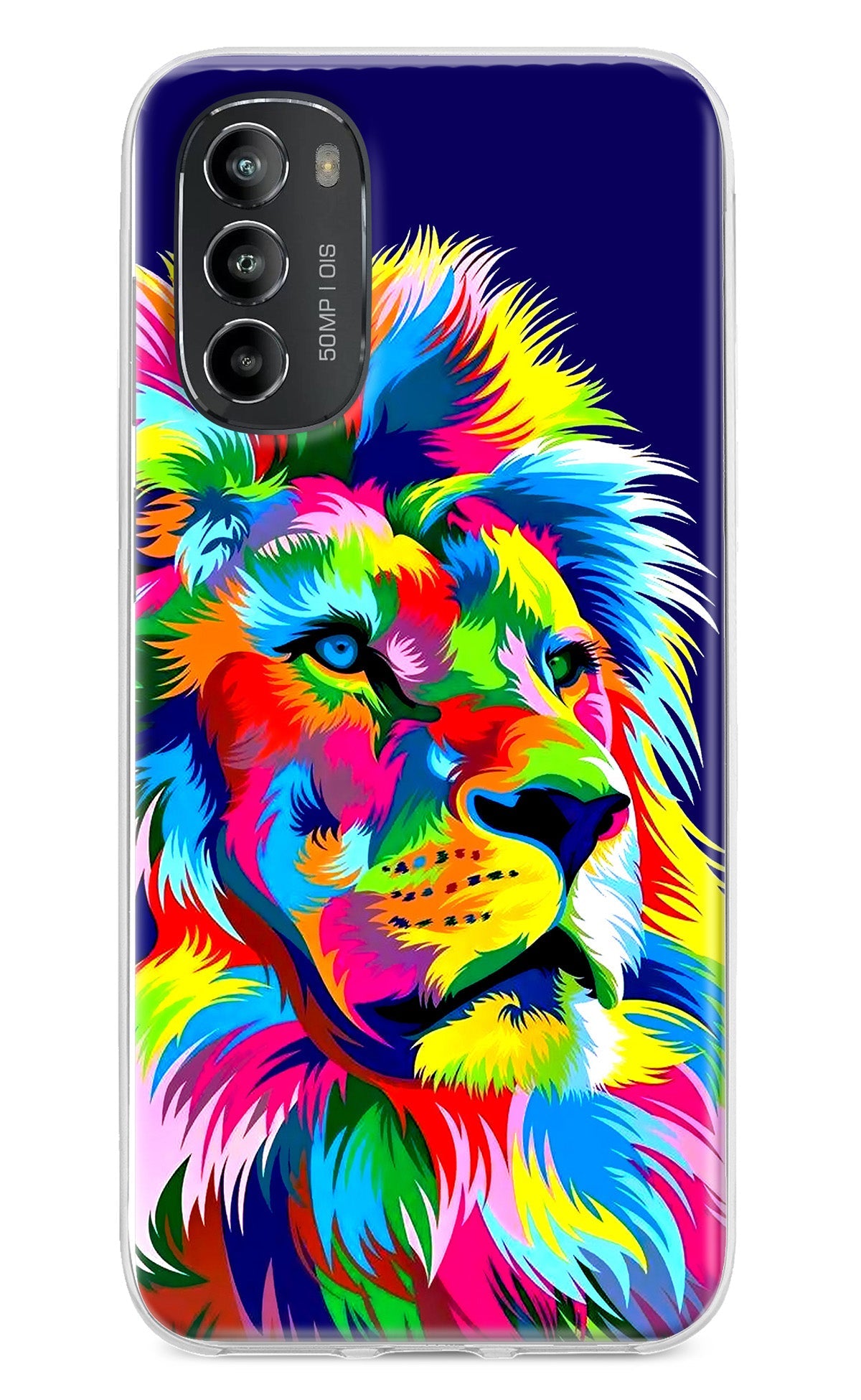 Vector Art Lion Moto G82 5G Back Cover