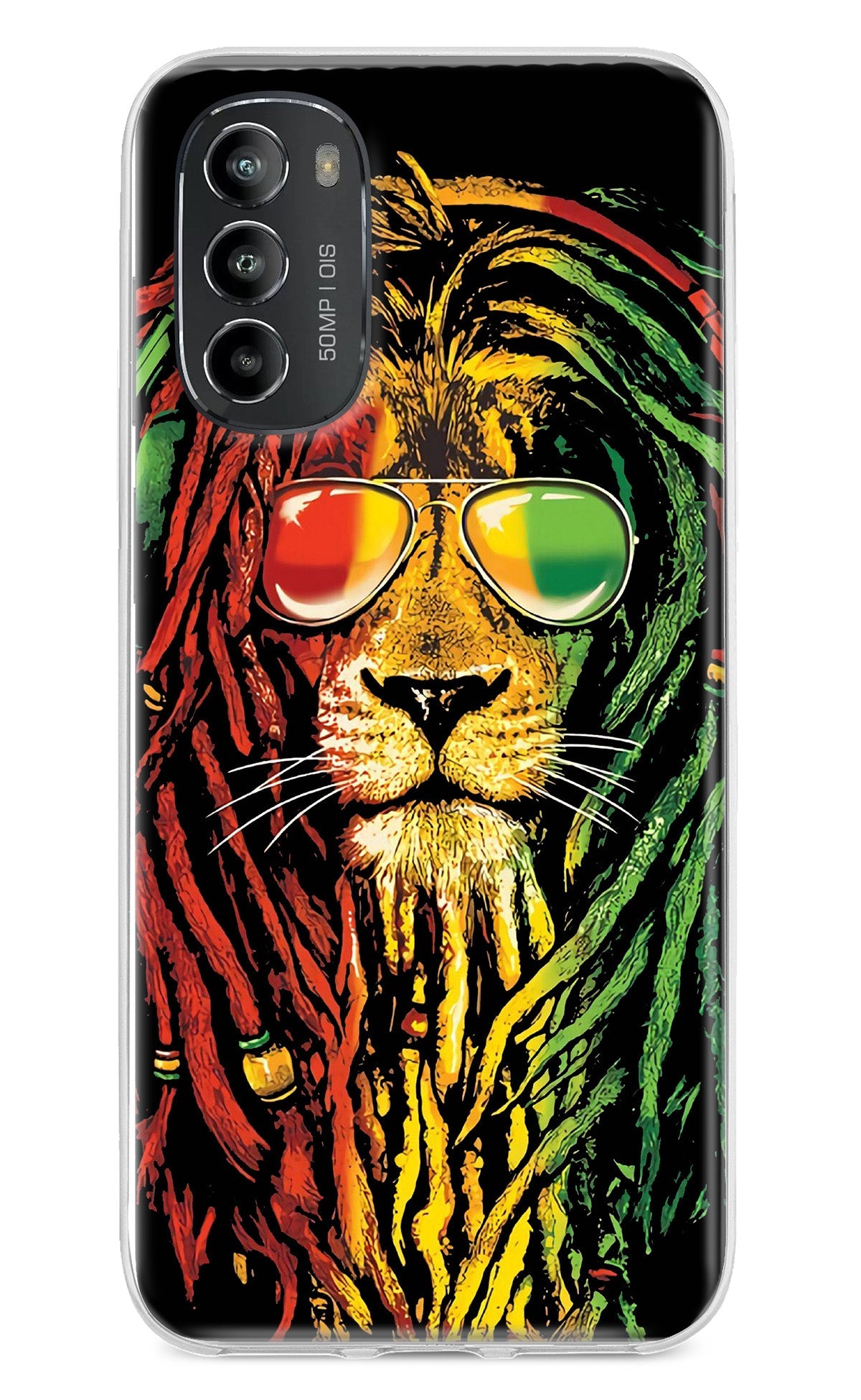 Rasta Lion Moto G82 5G Back Cover