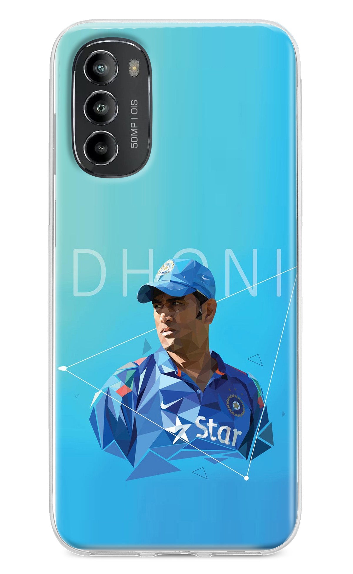 Dhoni Artwork Moto G82 5G Back Cover