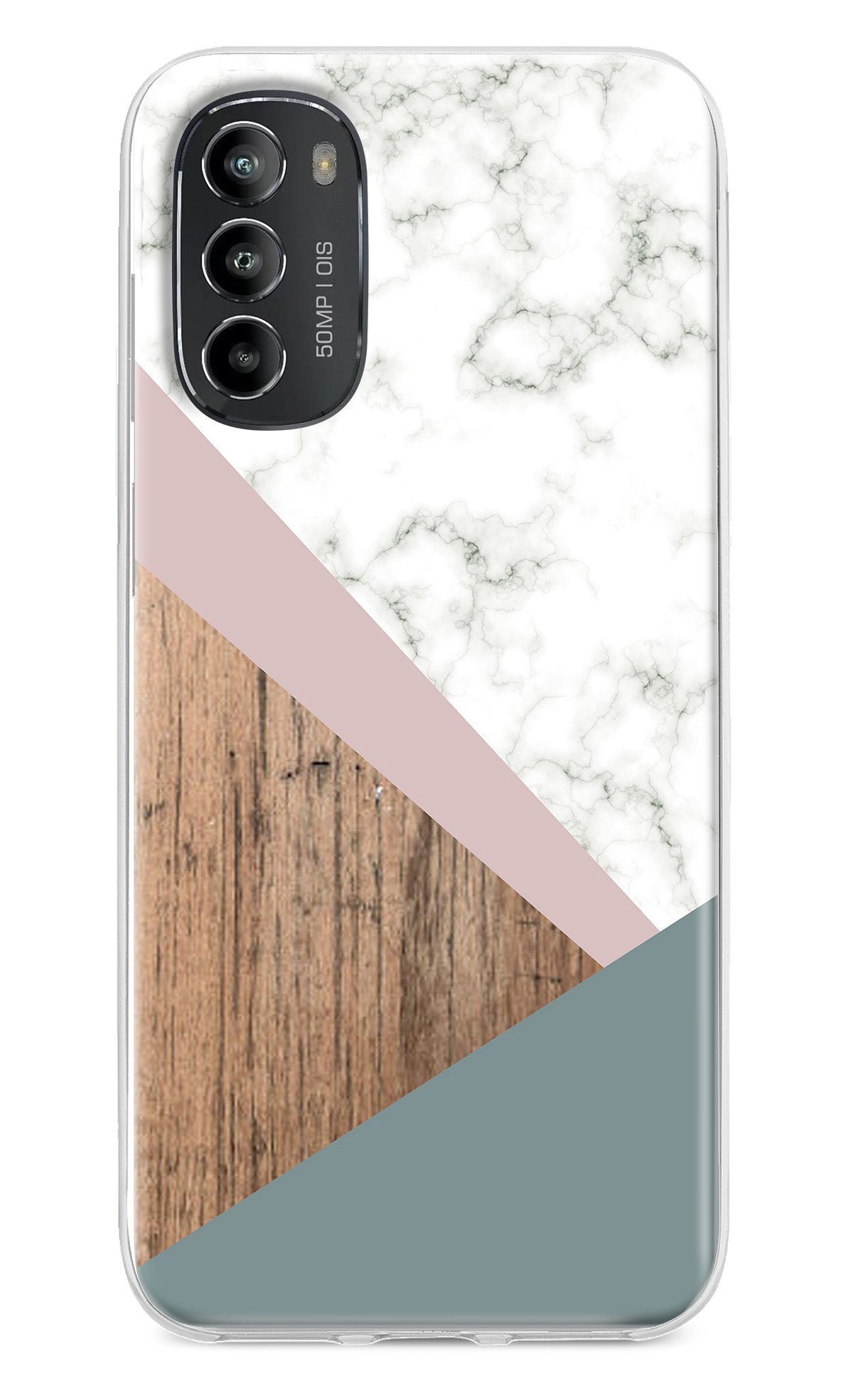 Marble wood Abstract Moto G82 5G Back Cover