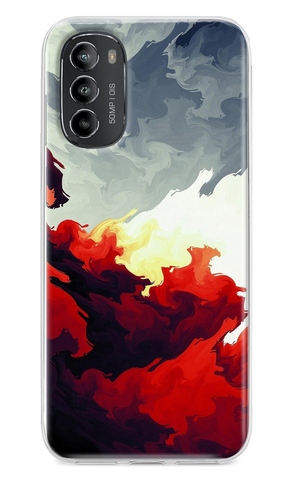 Fire Cloud Moto G82 5G Back Cover