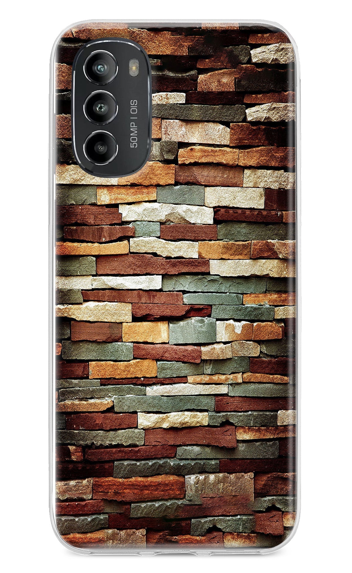 Bricks Pattern Moto G82 5G Back Cover