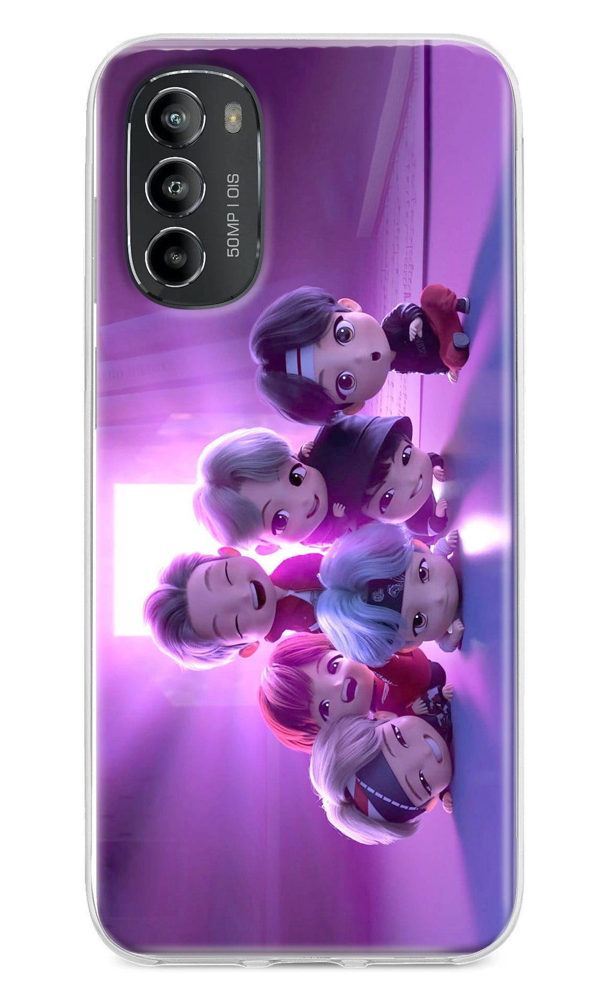 BTS Chibi Moto G82 5G Back Cover