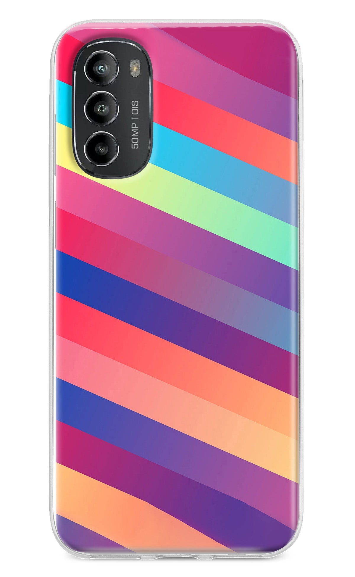 Stripes color Moto G82 5G Back Cover