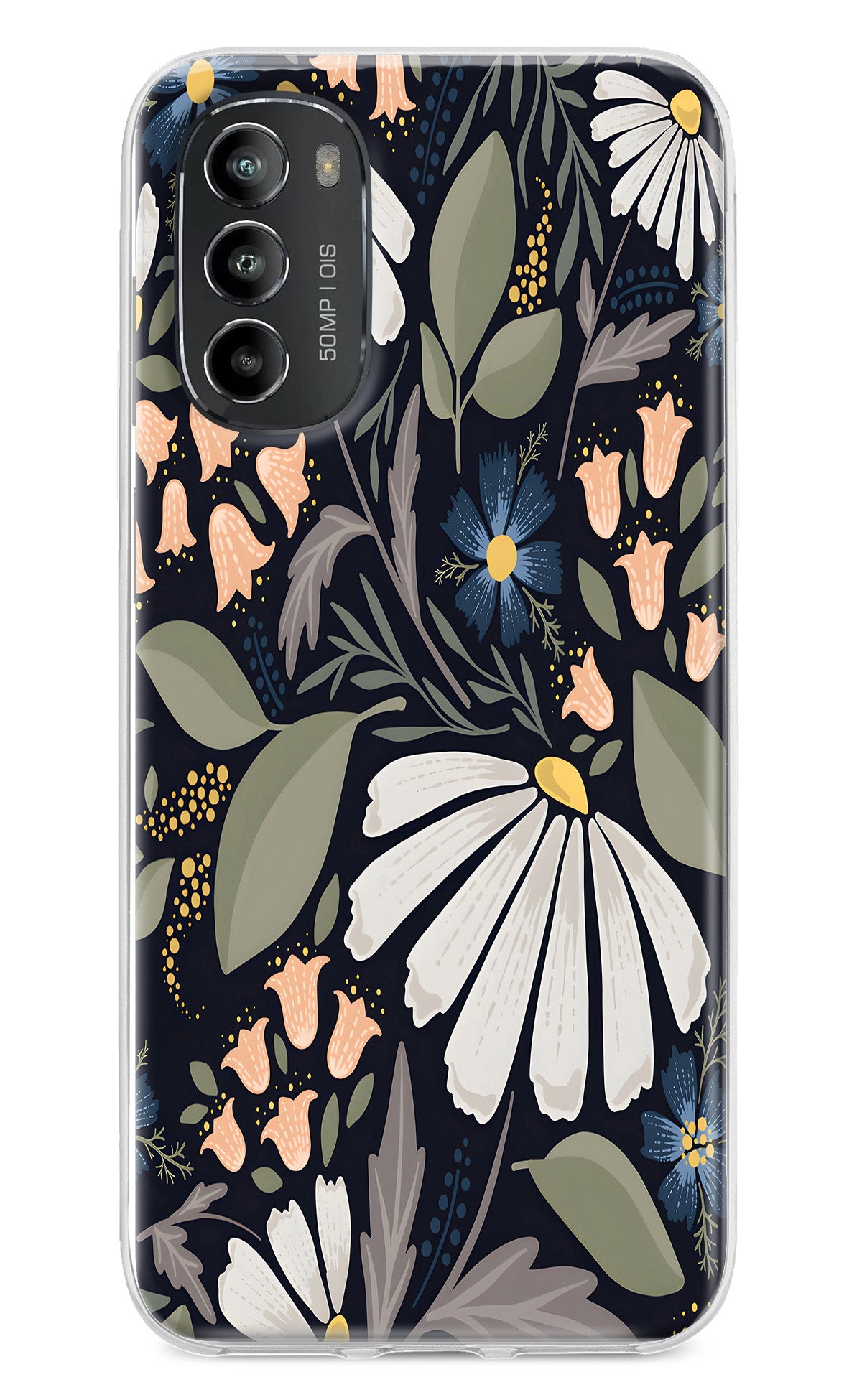 Flowers Art Moto G82 5G Back Cover