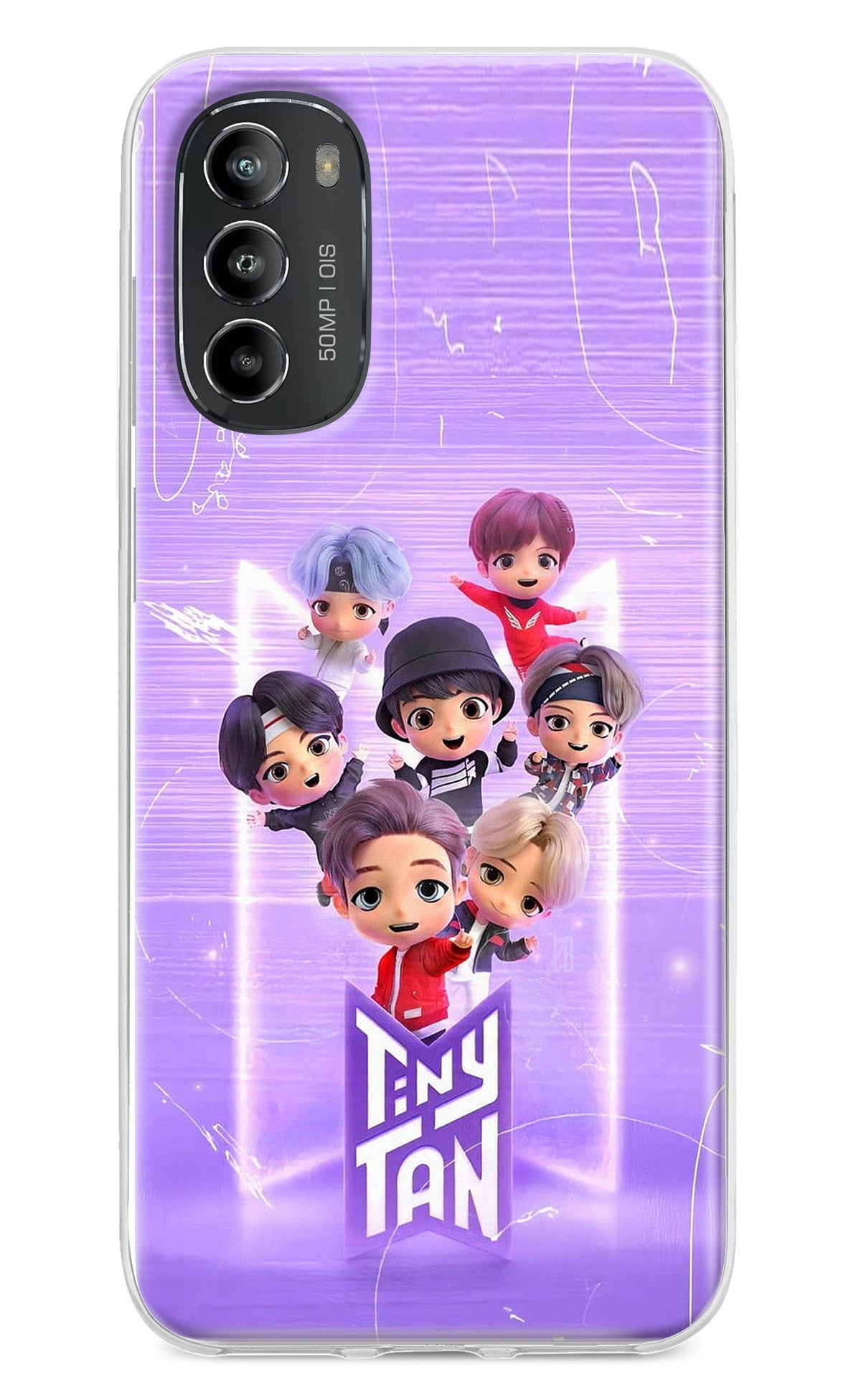 BTS Tiny Tan Moto G82 5G Back Cover