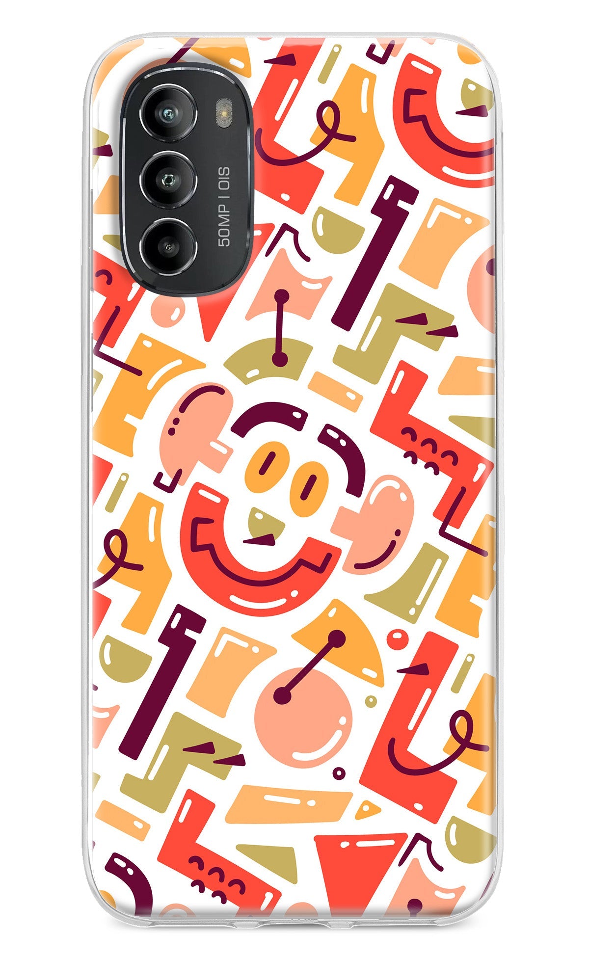 Doodle Pattern Moto G82 5G Back Cover