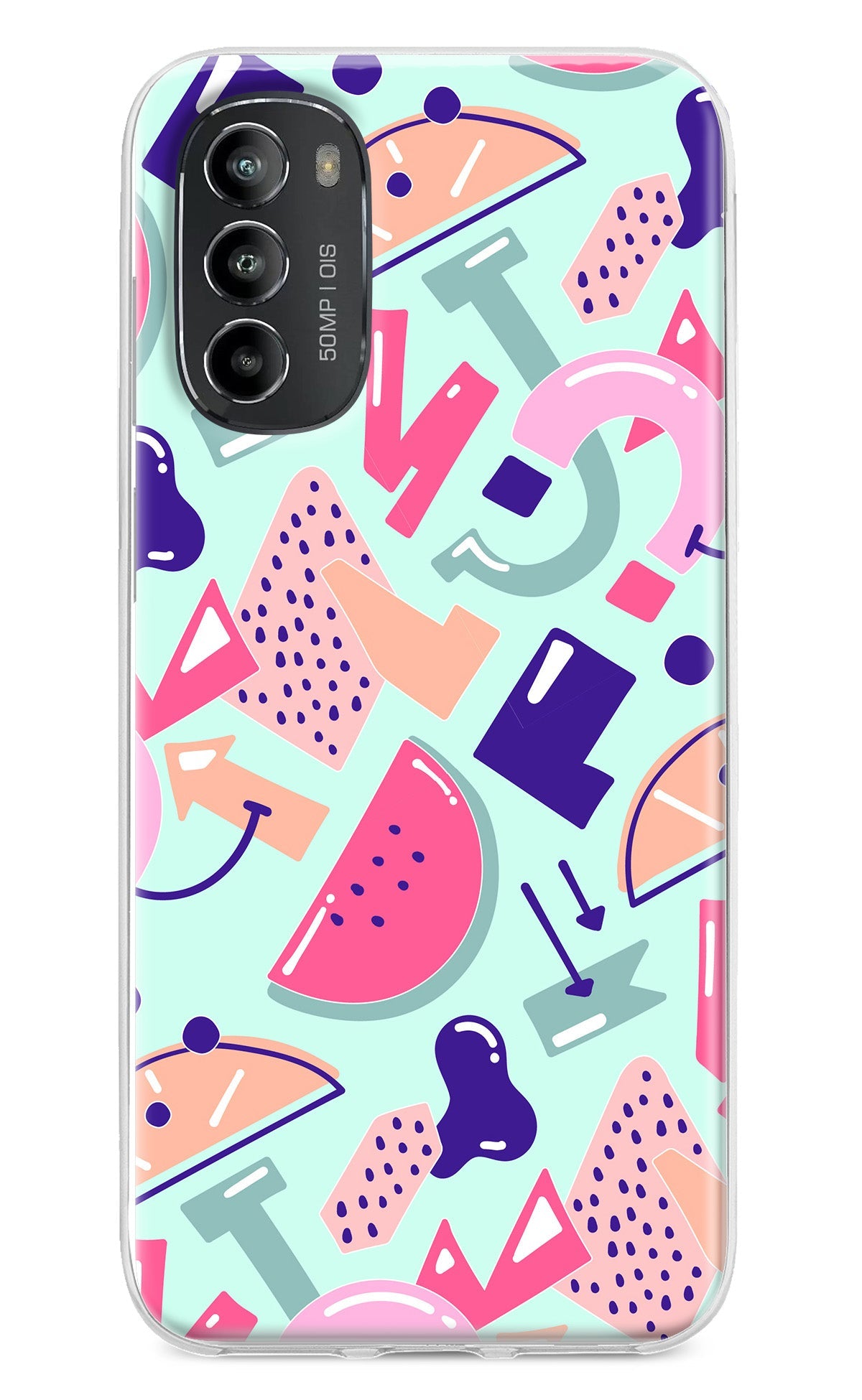 Doodle Pattern Moto G82 5G Back Cover