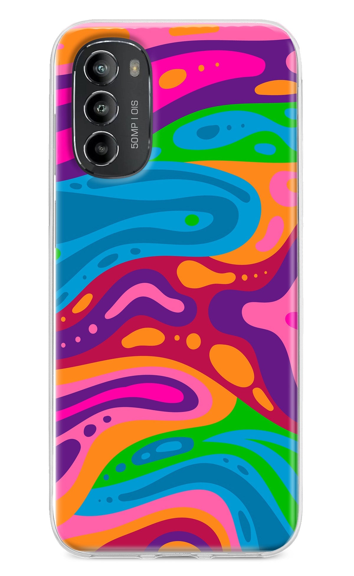 Trippy Pattern Moto G82 5G Back Cover