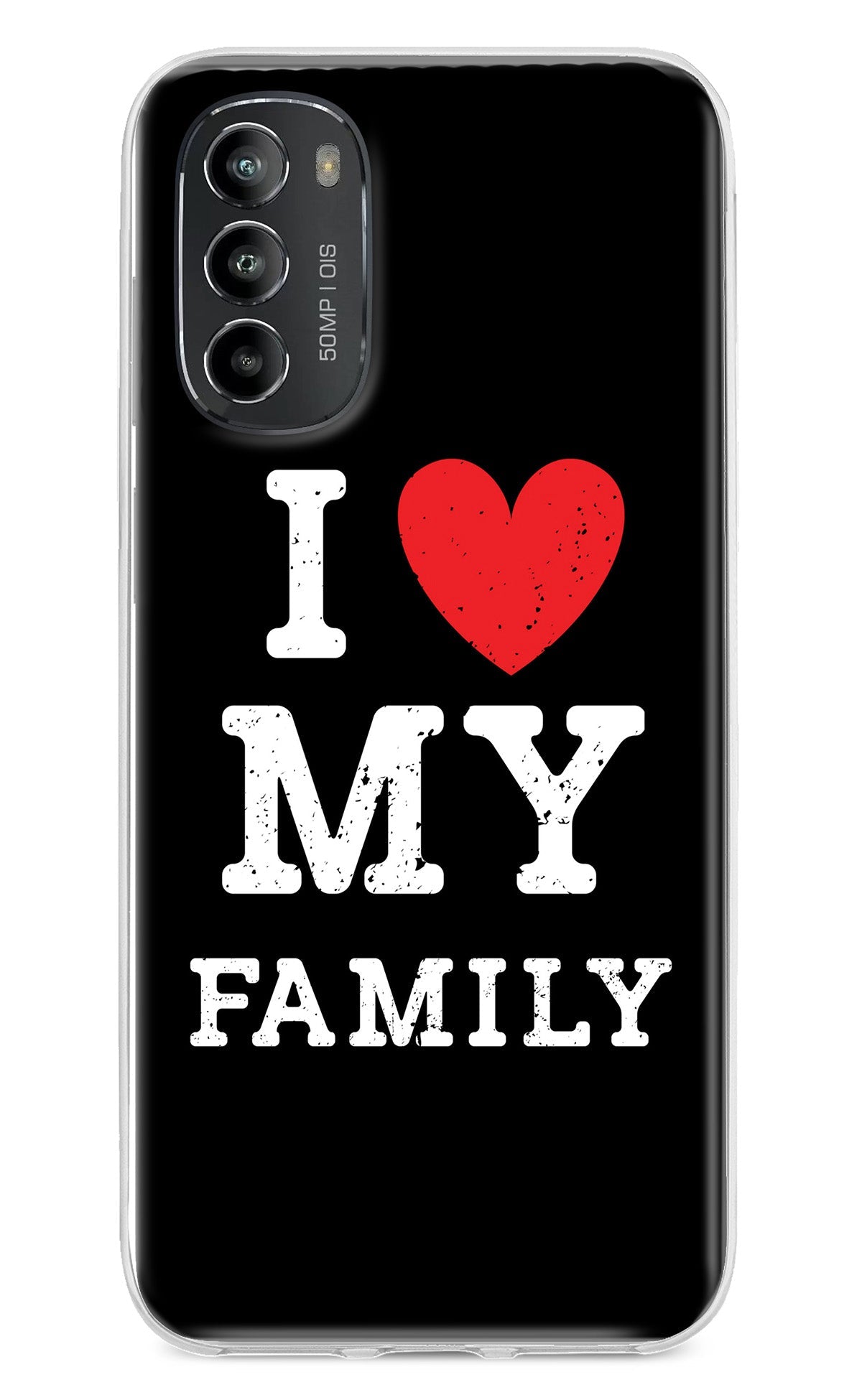 I Love My Family Moto G82 5G Back Cover