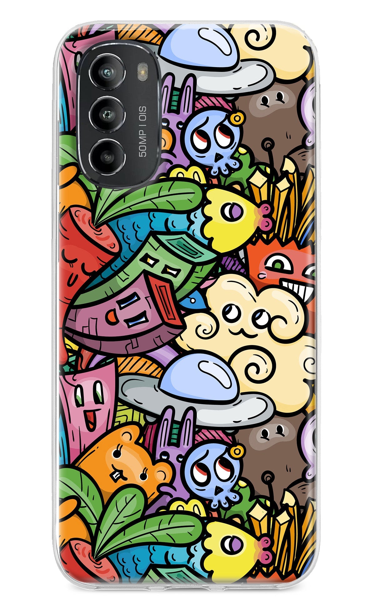 Veggie Doodle Moto G82 5G Back Cover