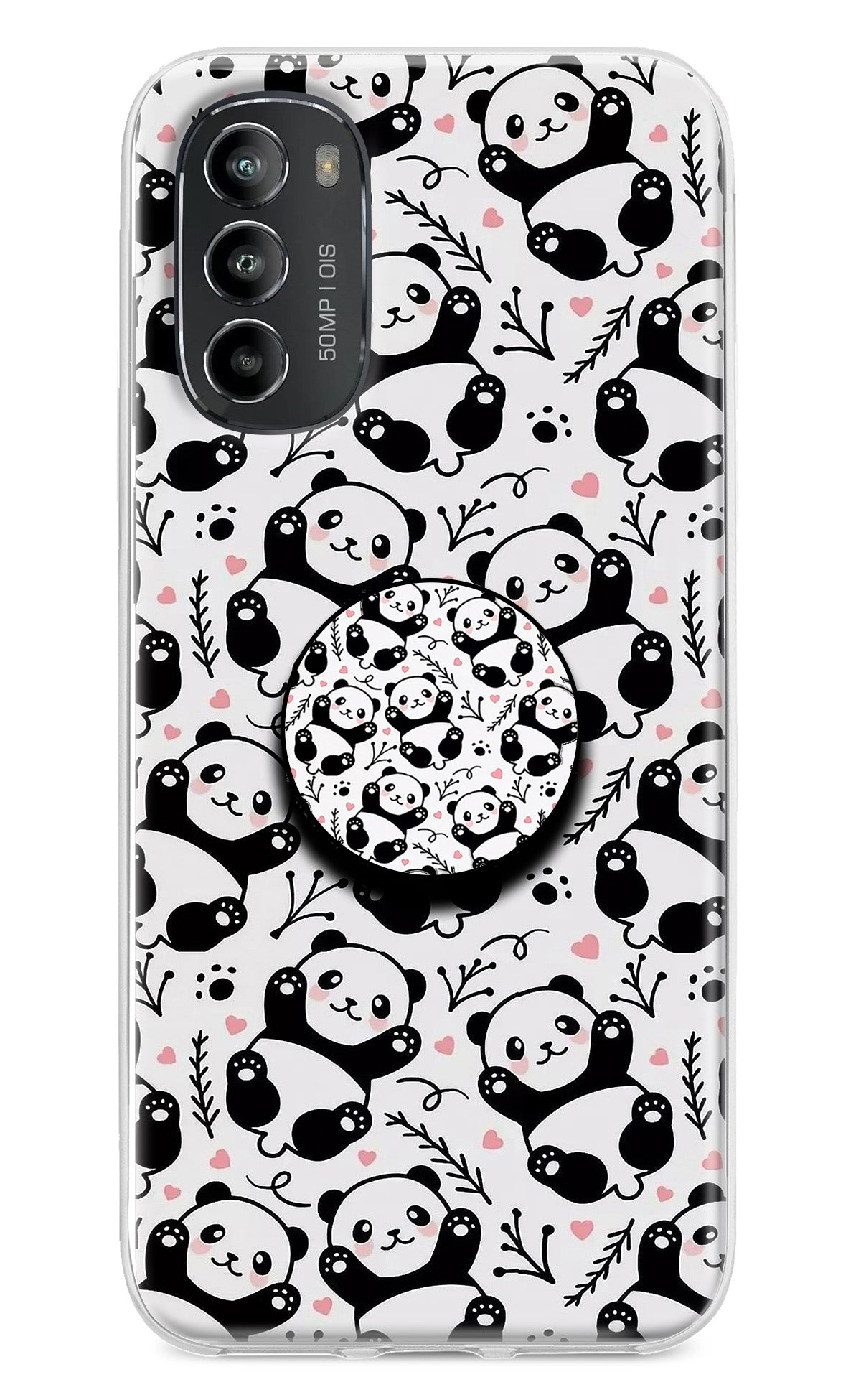 Cute Panda Moto G82 5G Pop Case