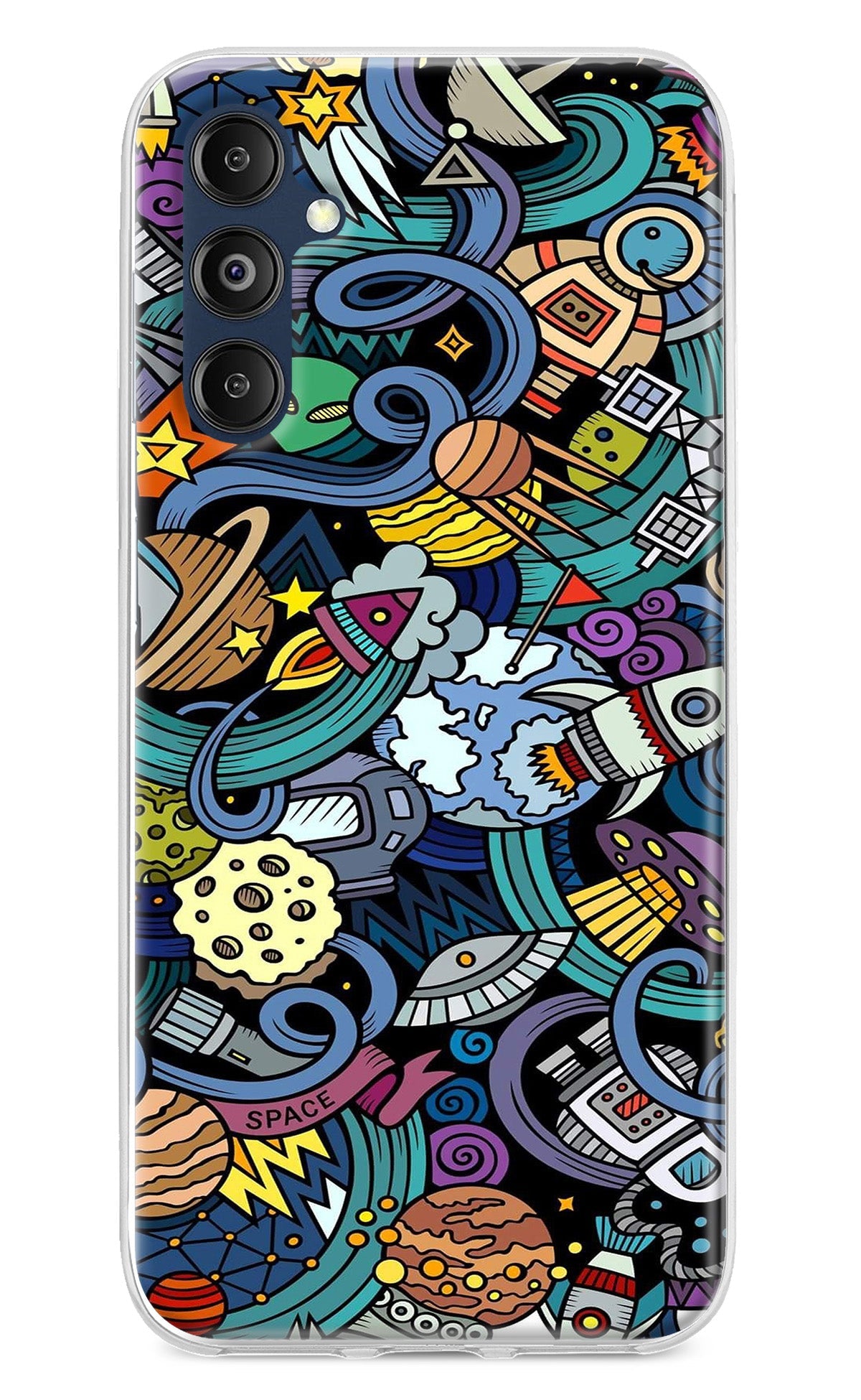 Space Abstract Samsung M14 Back Cover