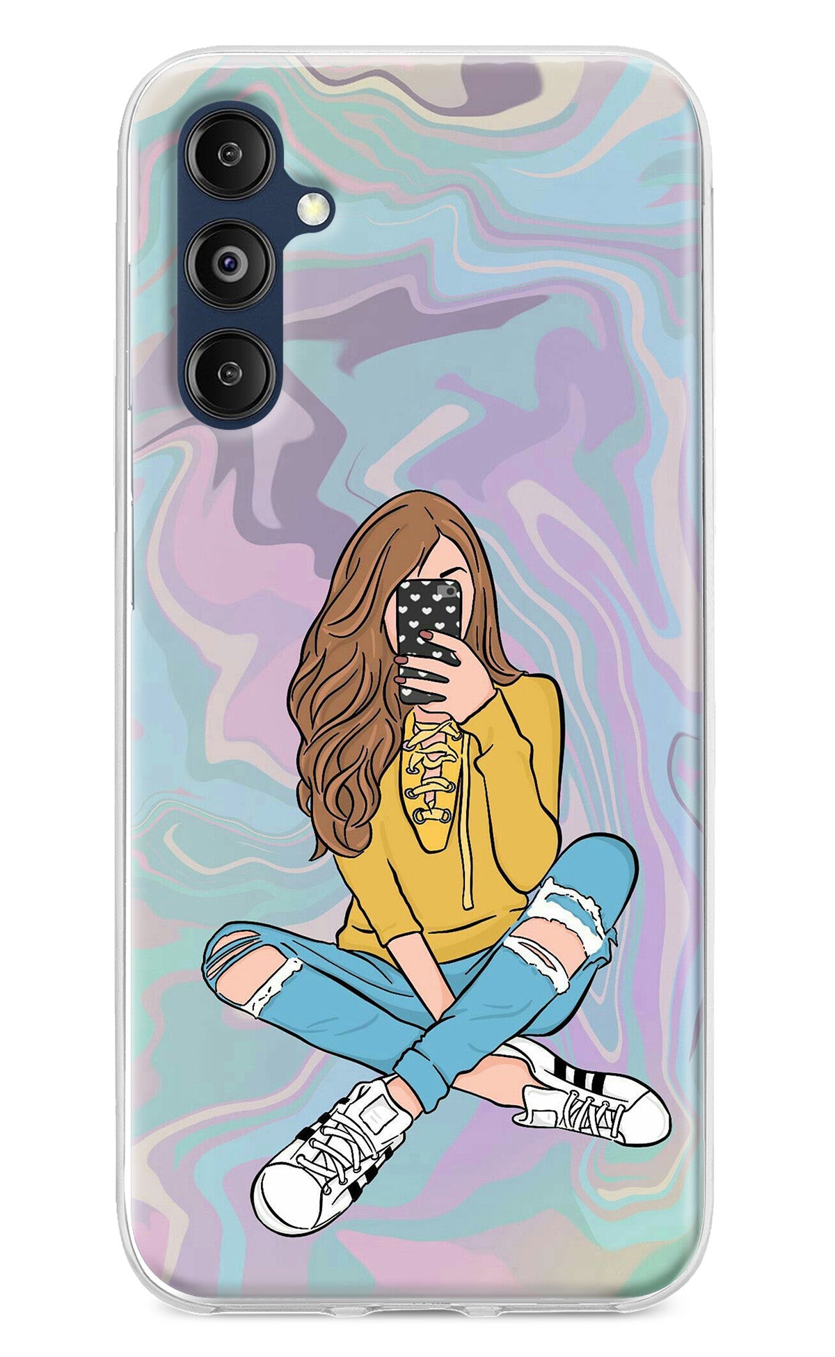 Selfie Girl Samsung M14 Back Cover