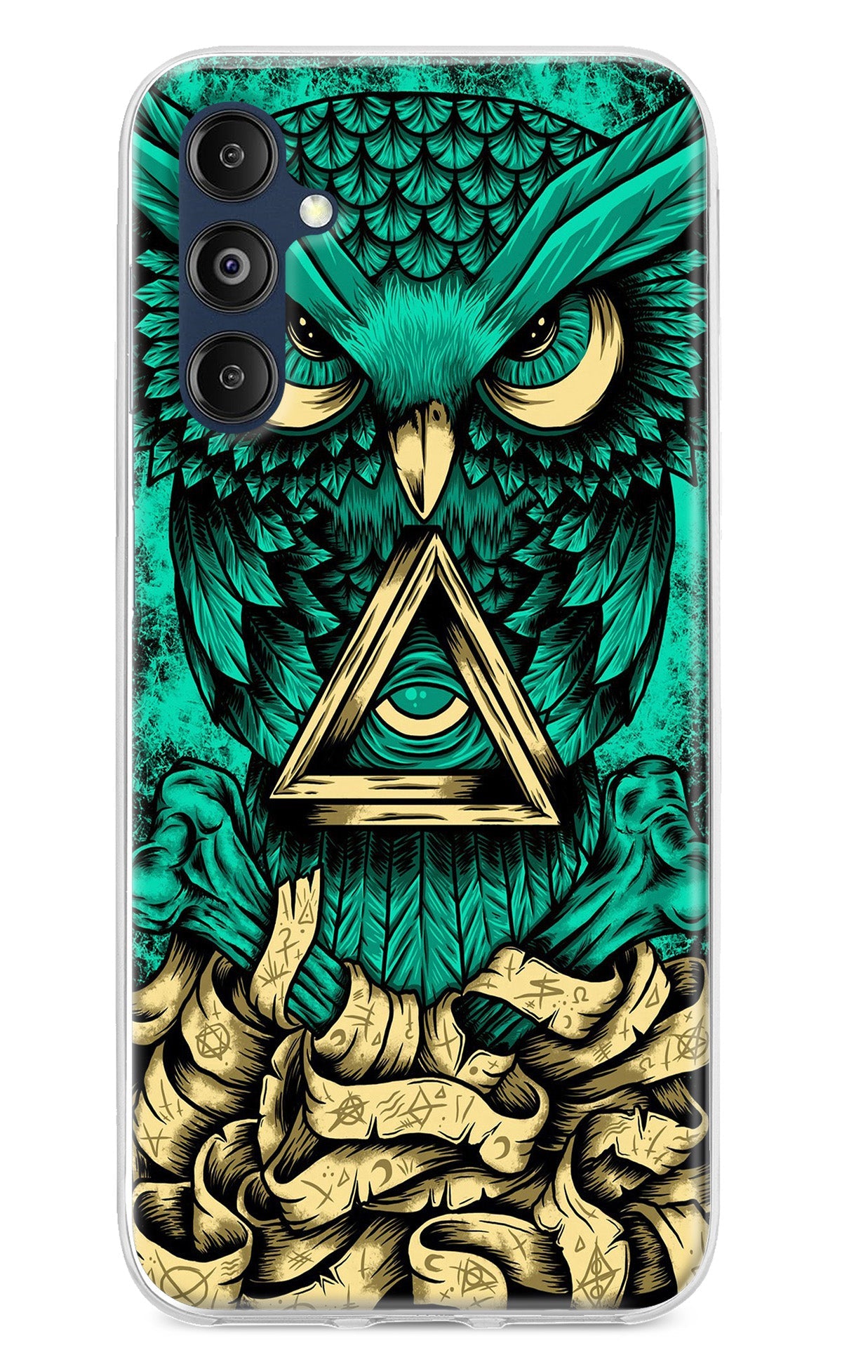 Green Owl Samsung M14 Back Cover