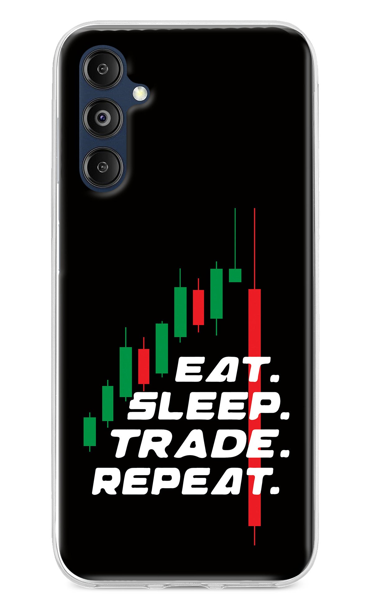 Eat Sleep Trade Repeat Samsung M14 Back Cover