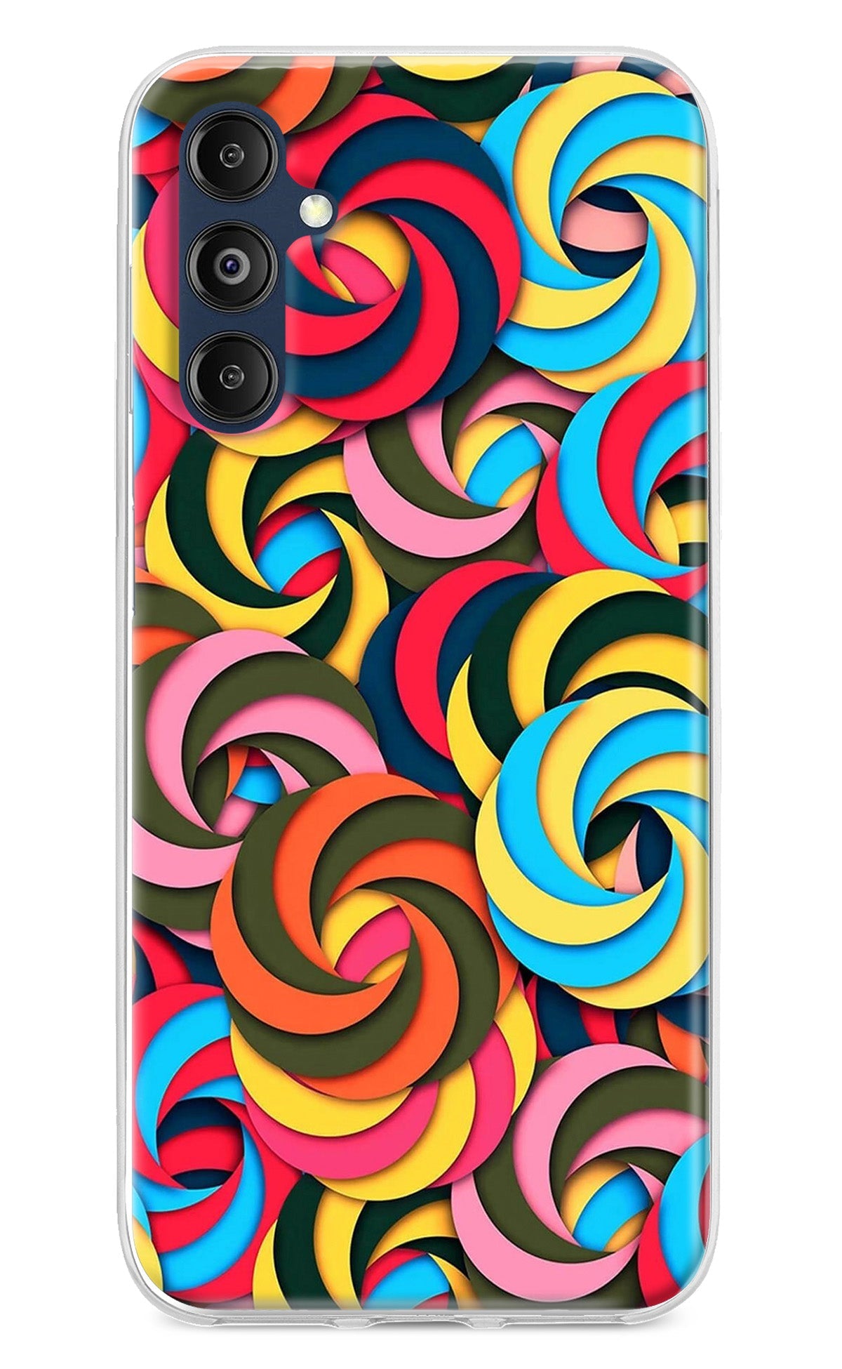 Spiral Pattern Samsung M14 Back Cover