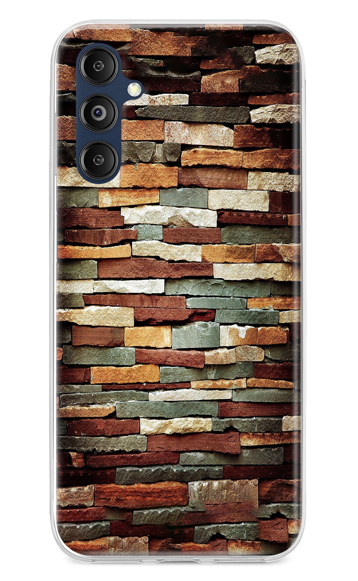 Bricks Pattern Samsung M14 Back Cover